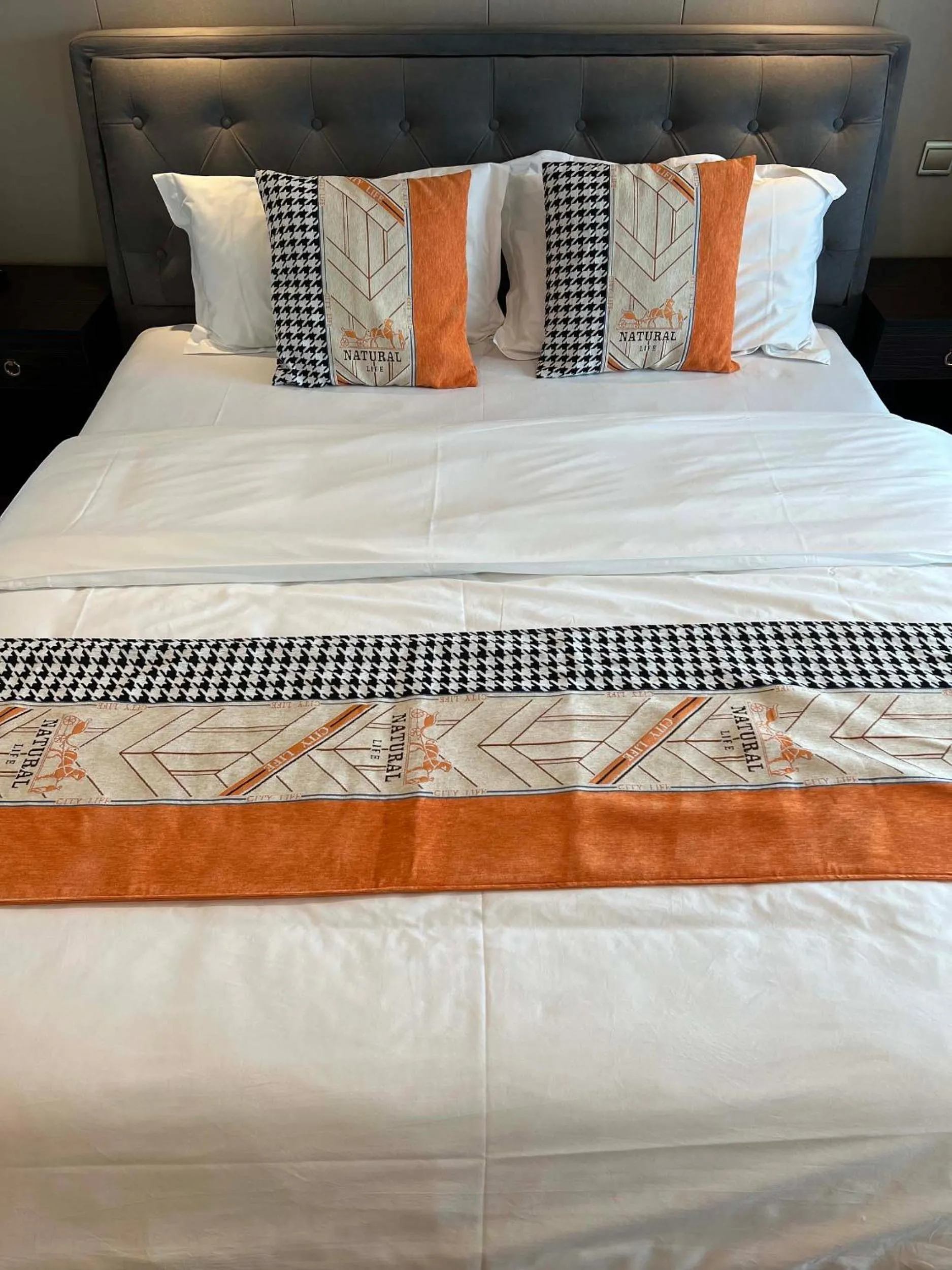 Bed in Hongqiao Aegean Sea LOFT Apartment