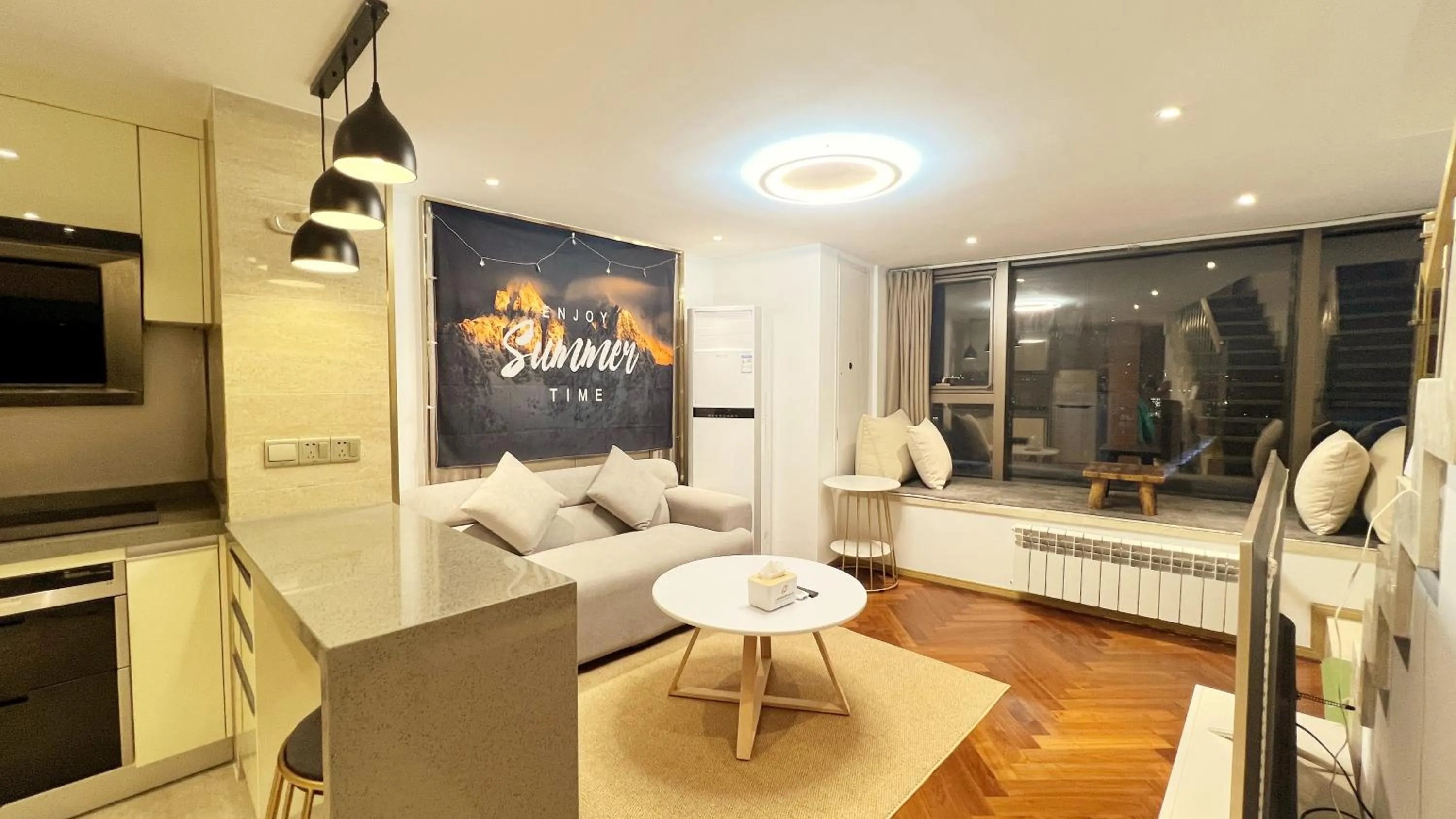 Living room in Hongqiao Aegean Sea LOFT Apartment