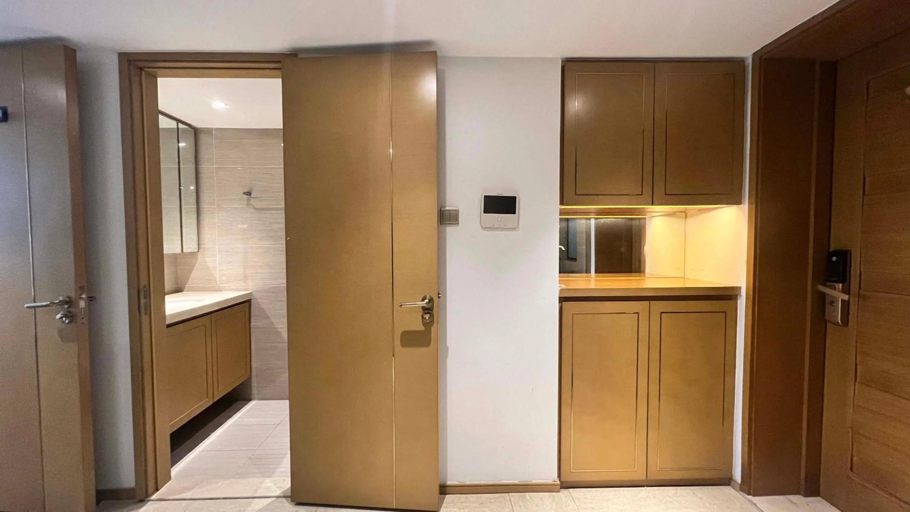 Kitchen or kitchenette in Hongqiao Aegean Sea LOFT Apartment