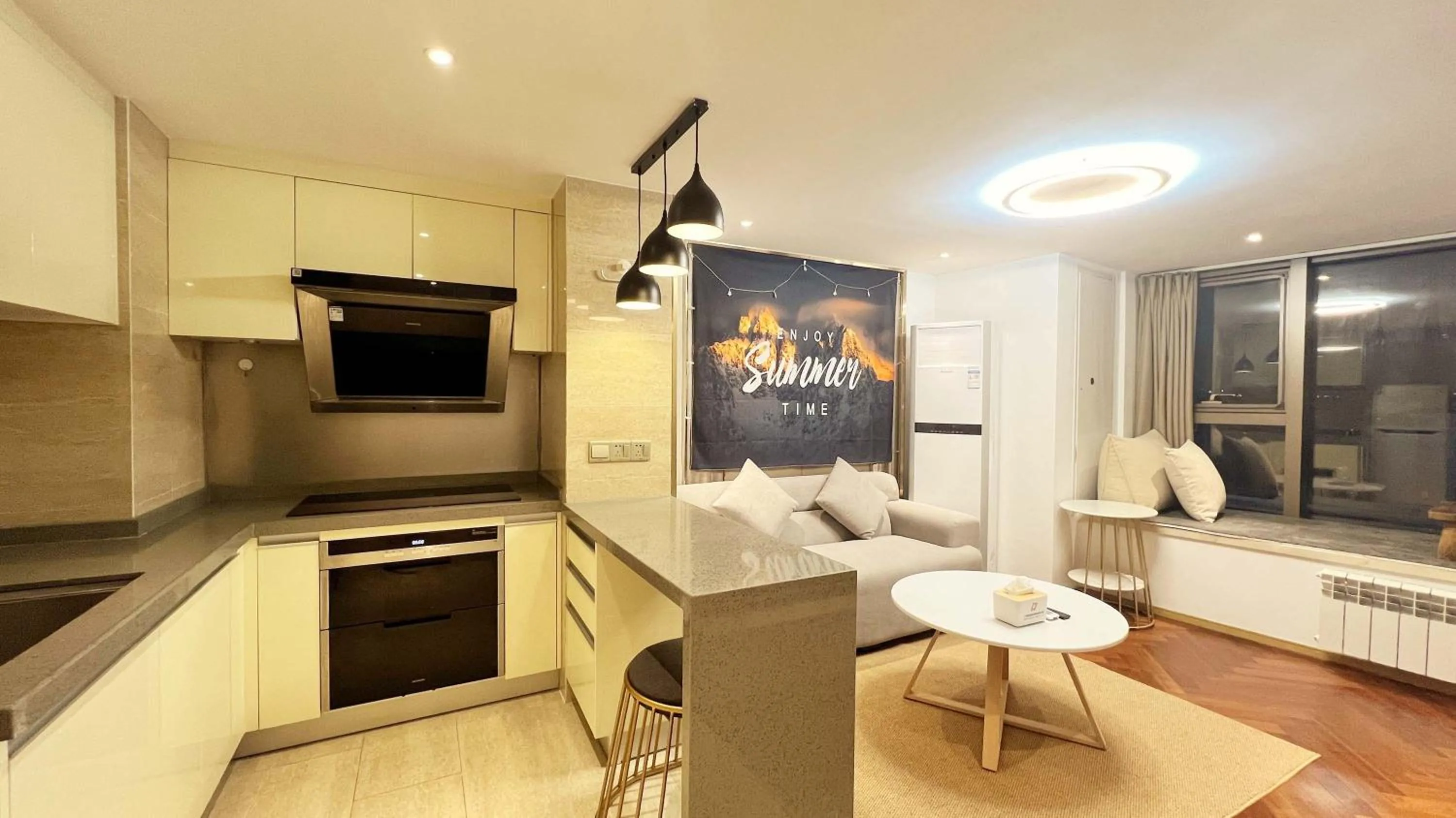 TV and multimedia in Hongqiao Aegean Sea LOFT Apartment