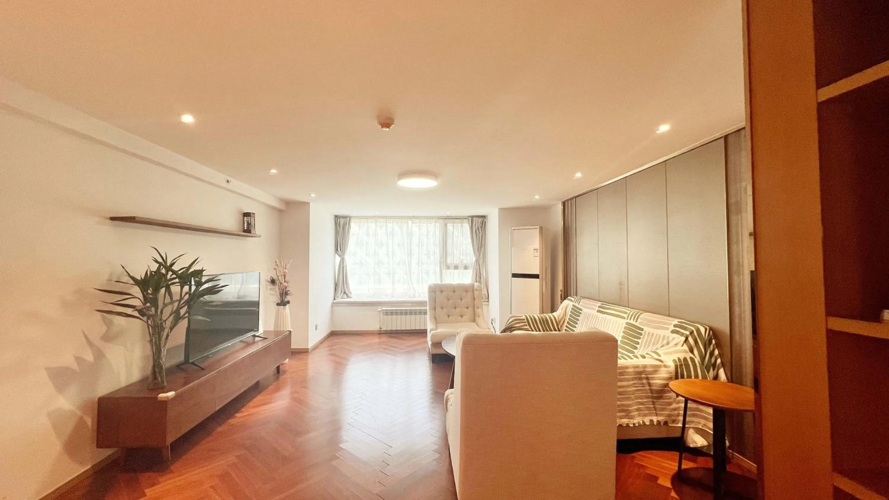 Bed in Hongqiao Aegean Sea LOFT Apartment