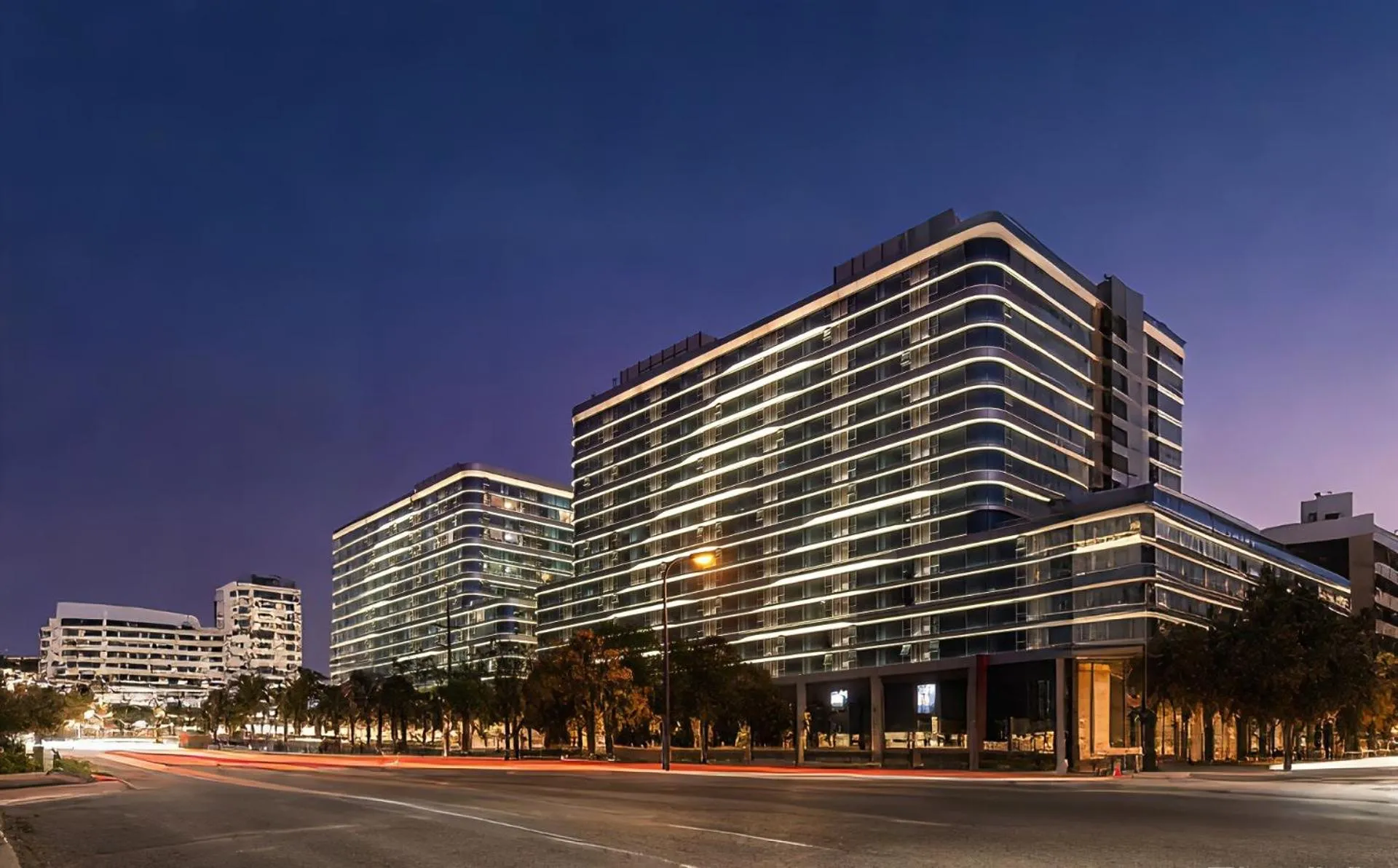 Night in Hongqiao Aegean Sea LOFT Apartment