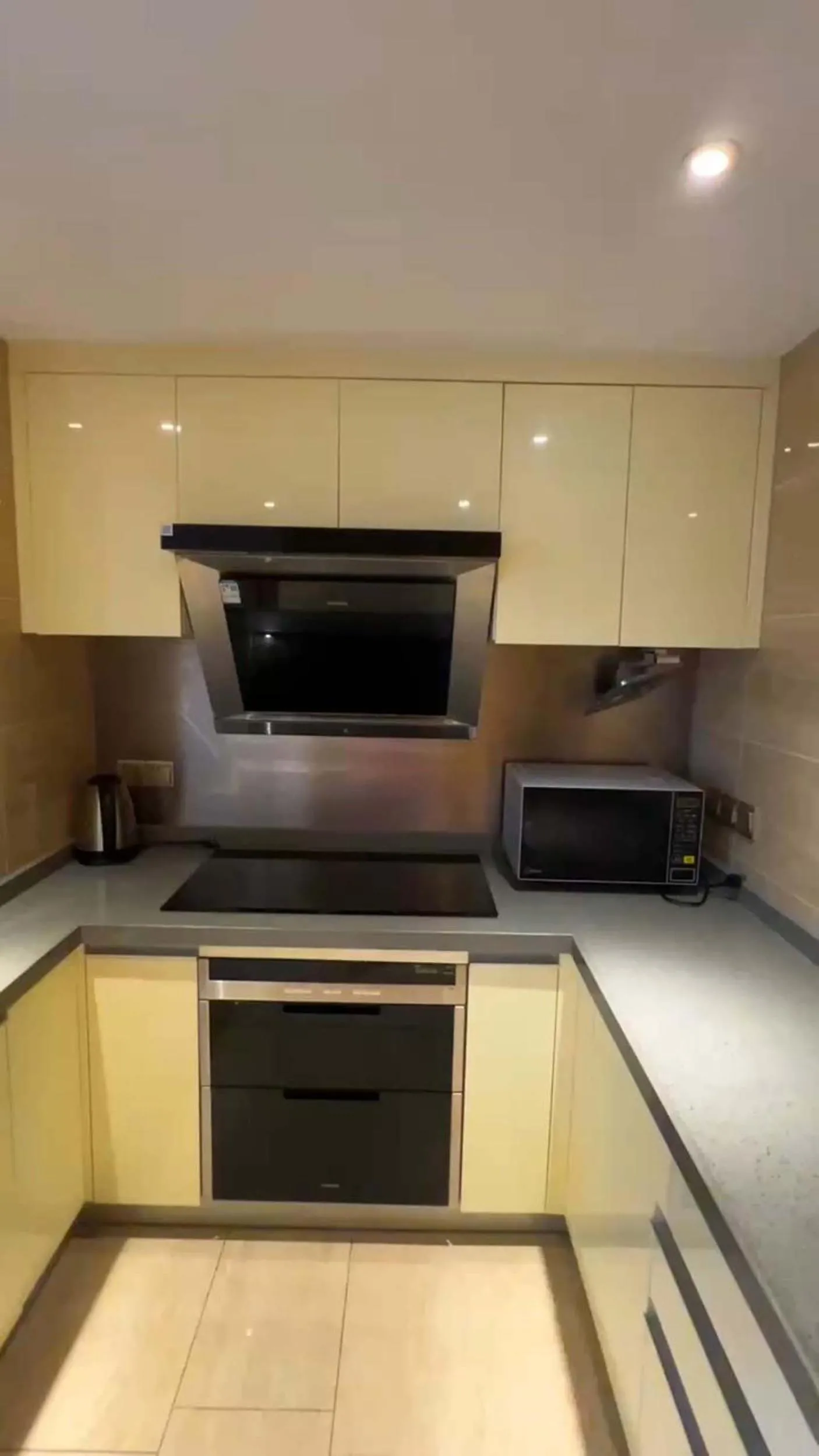 Kitchen or kitchenette in Hongqiao Aegean Sea LOFT Apartment