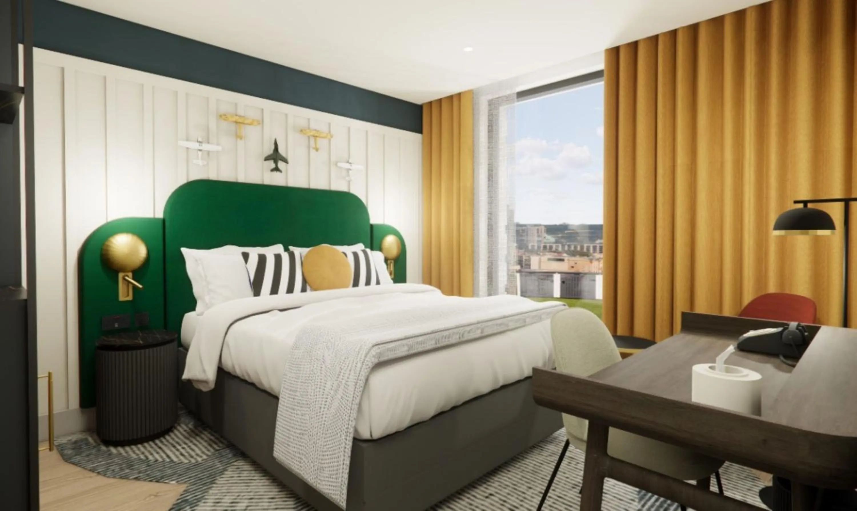 Photo of the whole room, Bed in Hotel Indigo Gloucester - The Forum by IHG