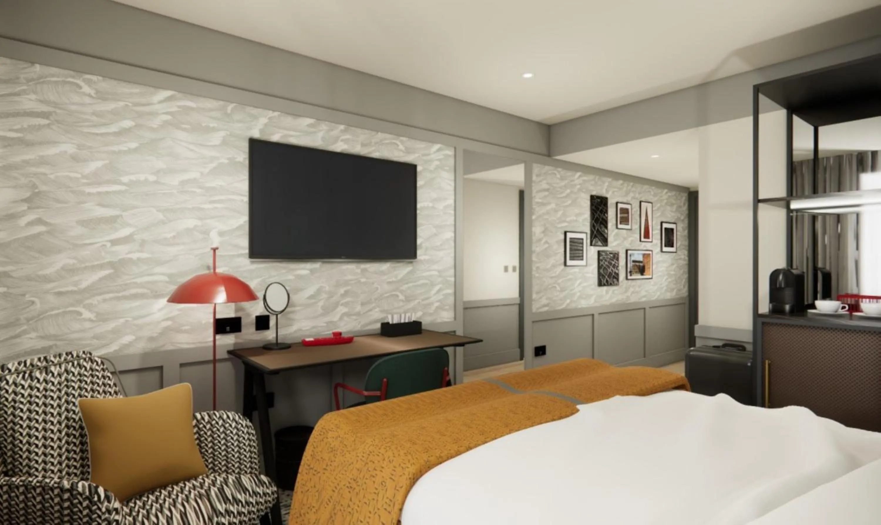 Photo of the whole room, Bed in Hotel Indigo Gloucester - The Forum by IHG