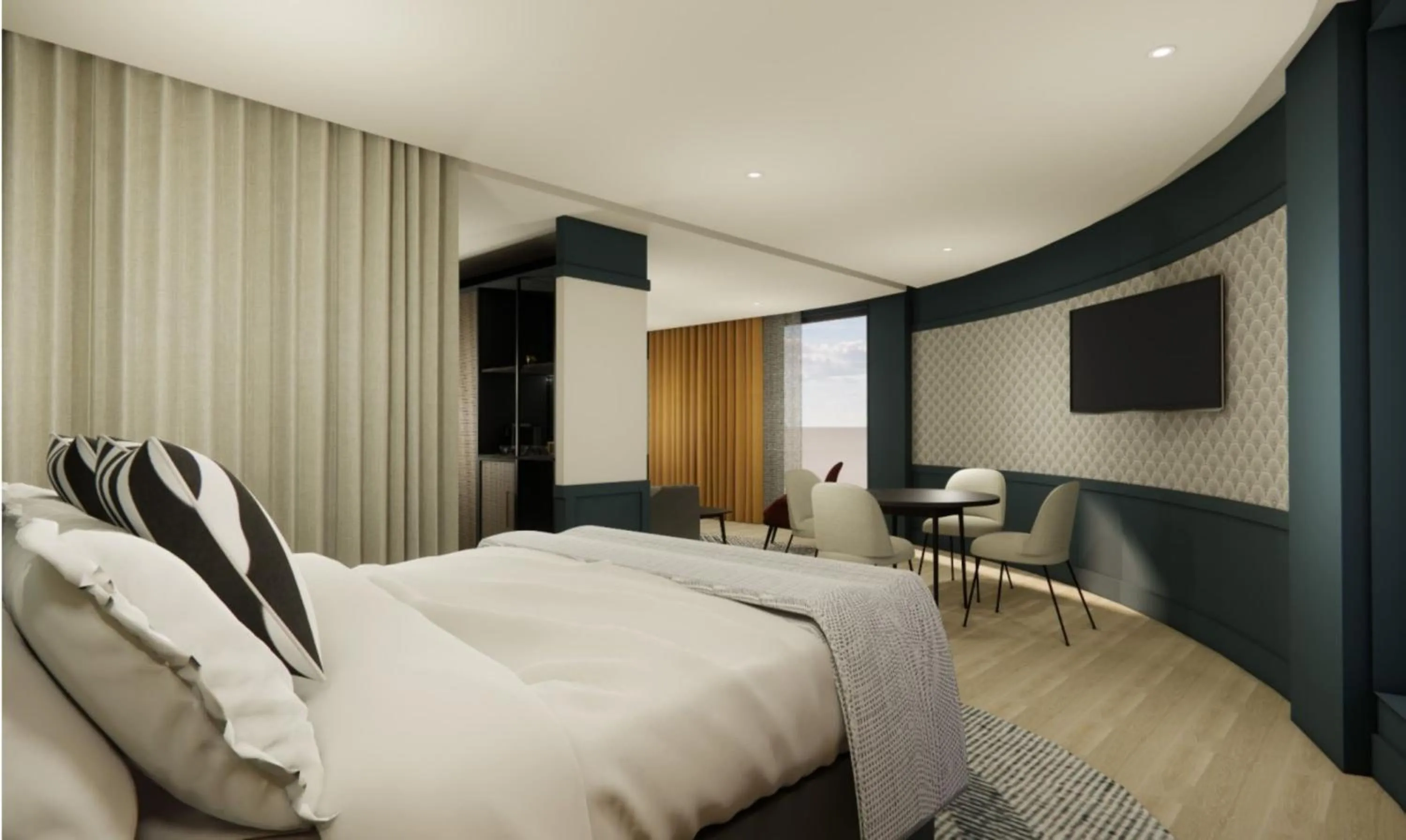 Bedroom, Bed in Hotel Indigo Gloucester - The Forum by IHG