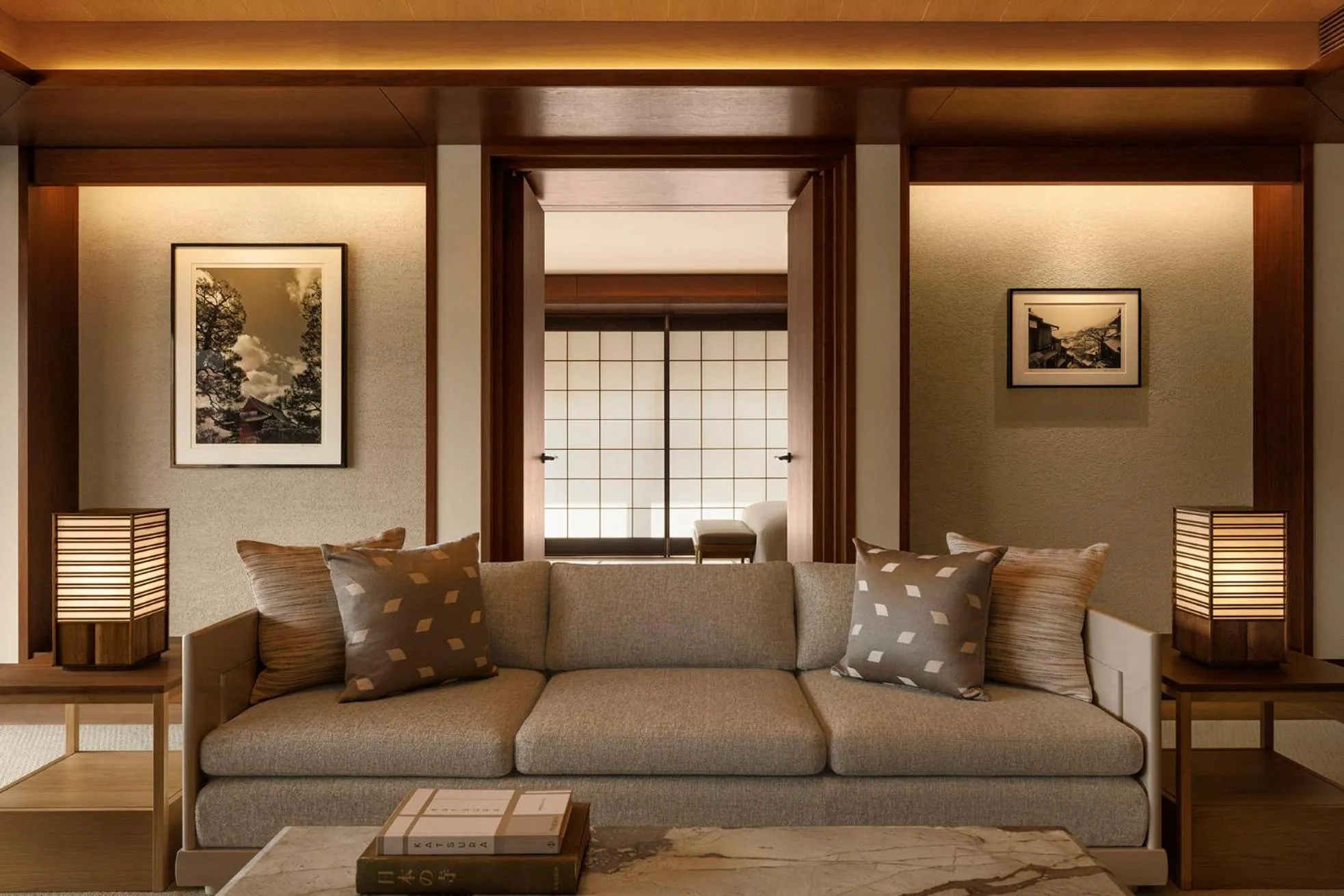 Living room in Capella Kyoto