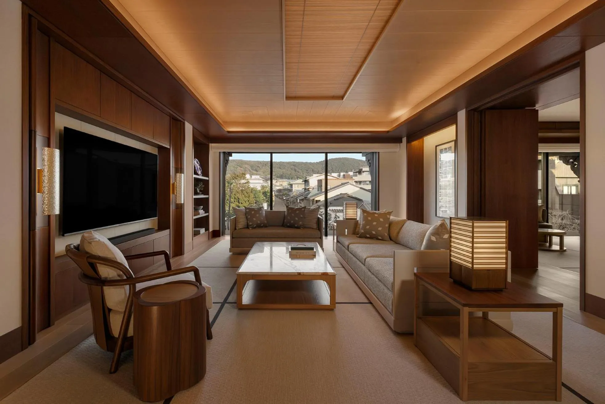 Living room in Capella Kyoto