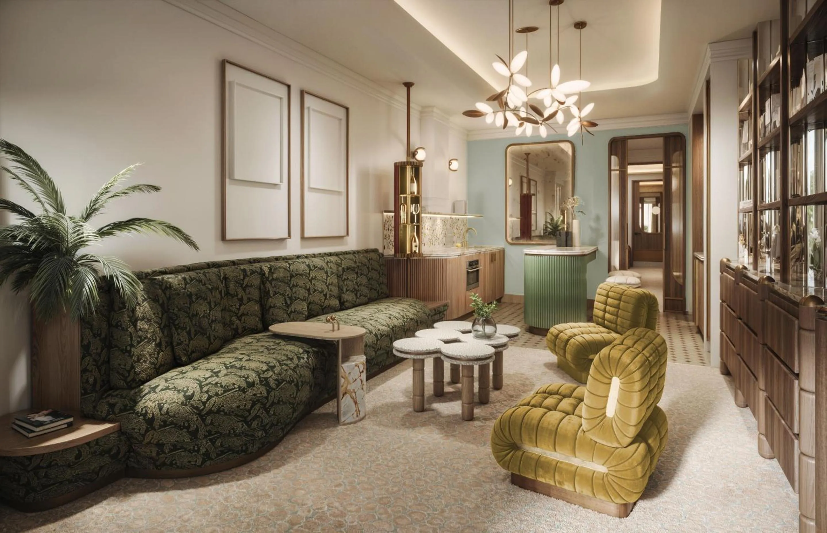 Living room in Roswyn, a Morgans Originals Hotel