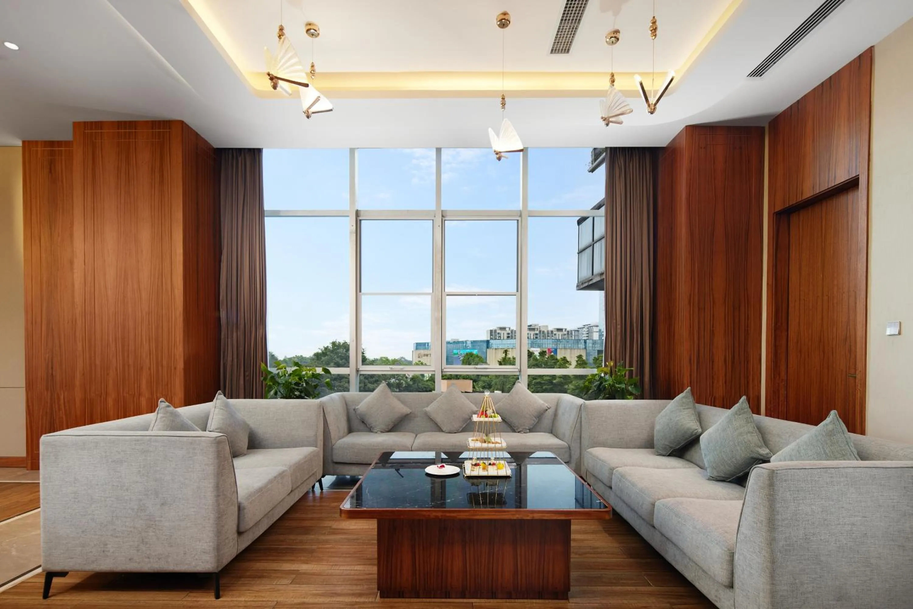 Seating area in Crowne Plaza Dujiangyan by IHG