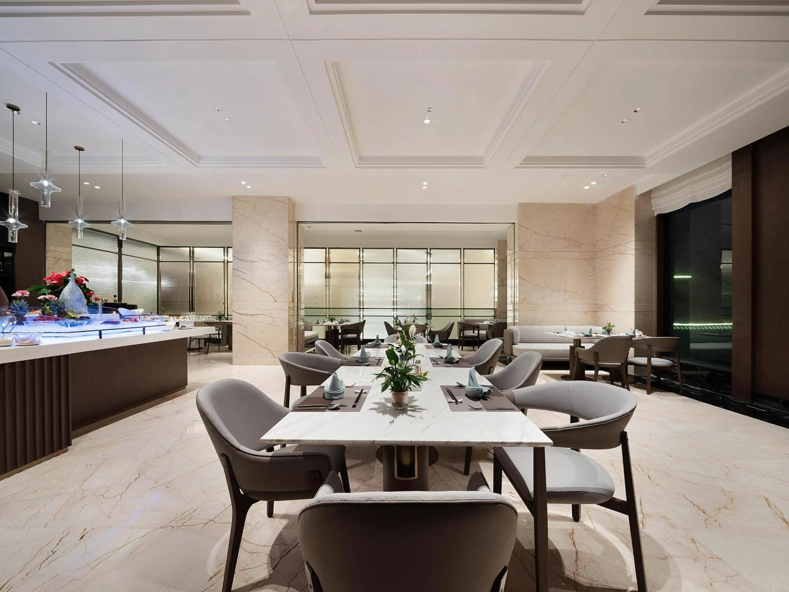 Seating area in Crowne Plaza Dujiangyan by IHG