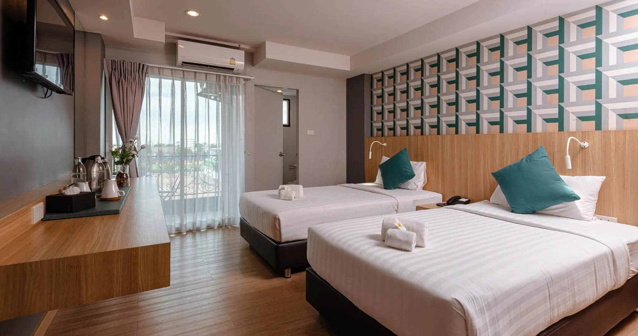 Bedroom, Bed in Theorie Hotel Sukhumvit 107 by Tolani - SHA Extra Plus