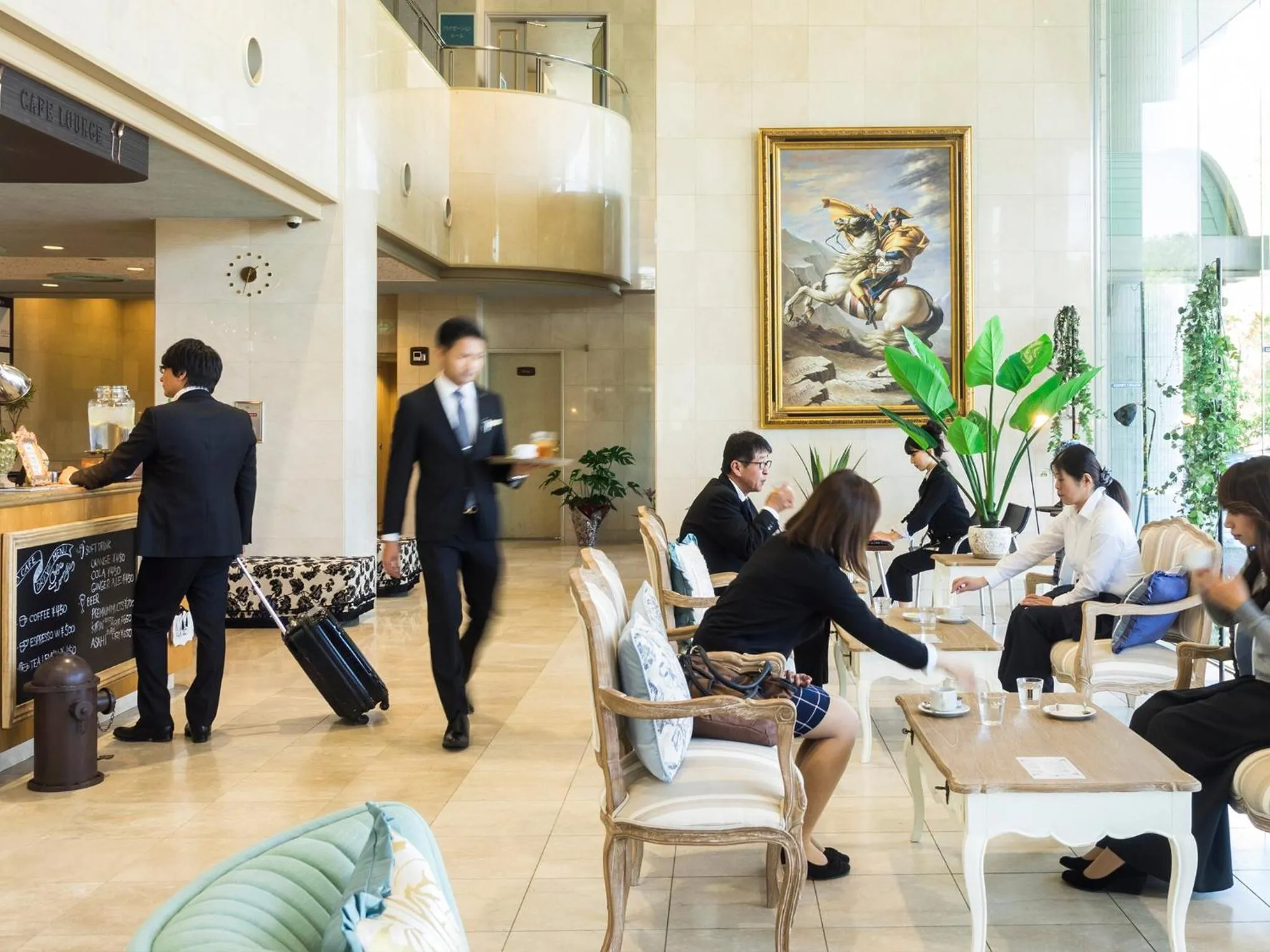 Communal lounge/ TV room in Hotel Areaone Hiroshima Wing