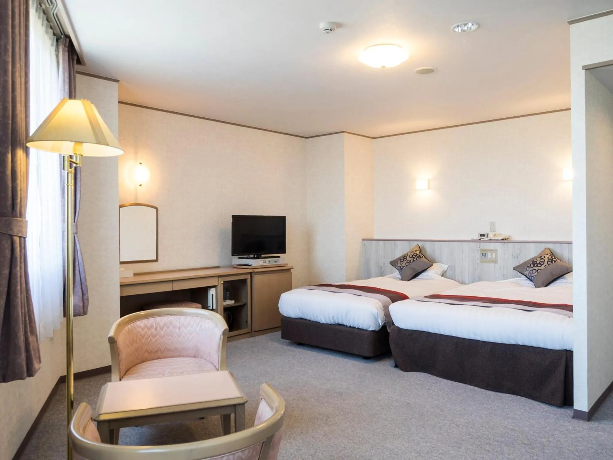 Photo of the whole room, Bed in Hotel Areaone Hiroshima Wing