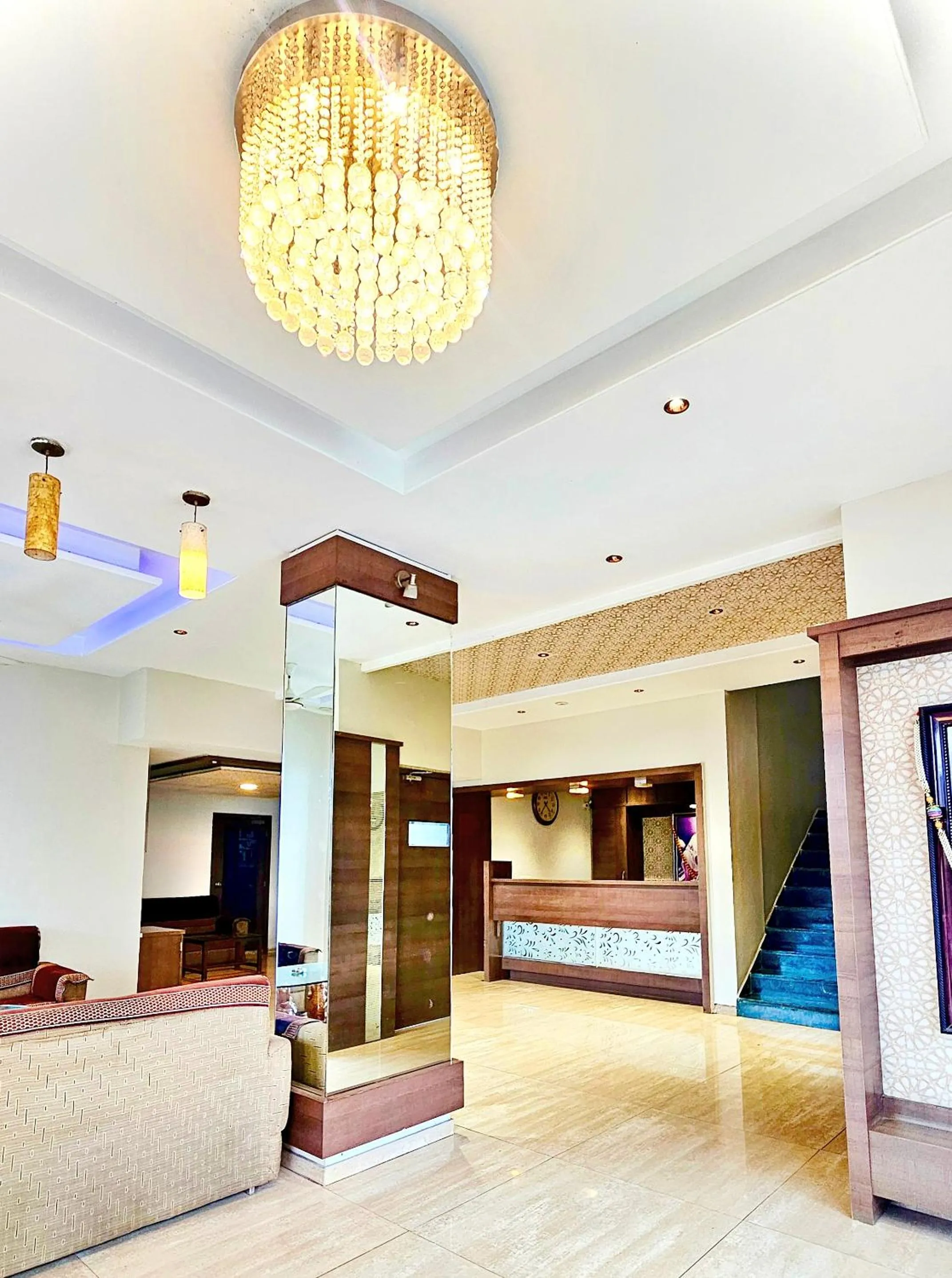 Lobby or reception in Hotel Laxmi Palace