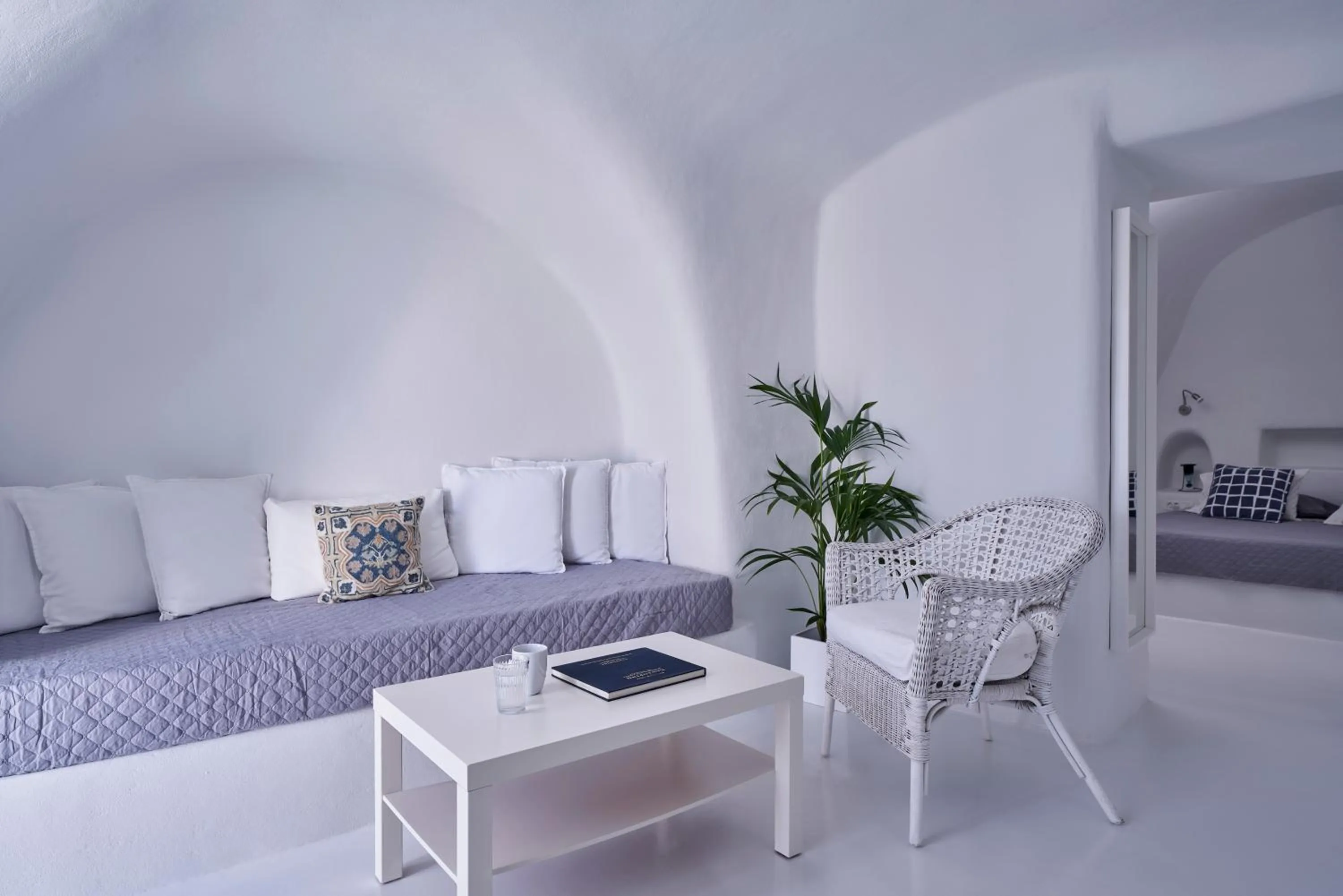 Living room, Bed in Fava Eco Suites