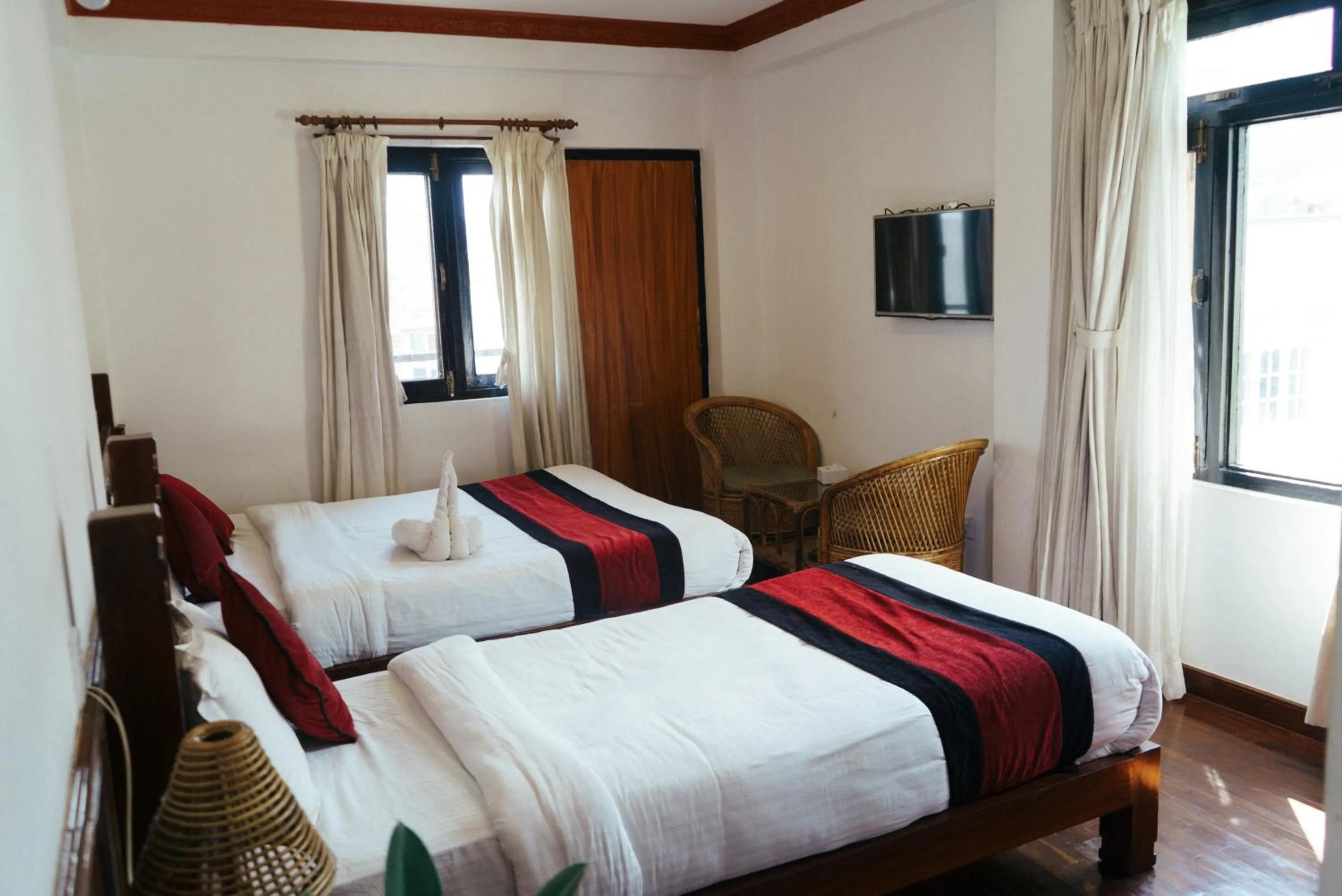 Bed in Eco Home Kathmandu