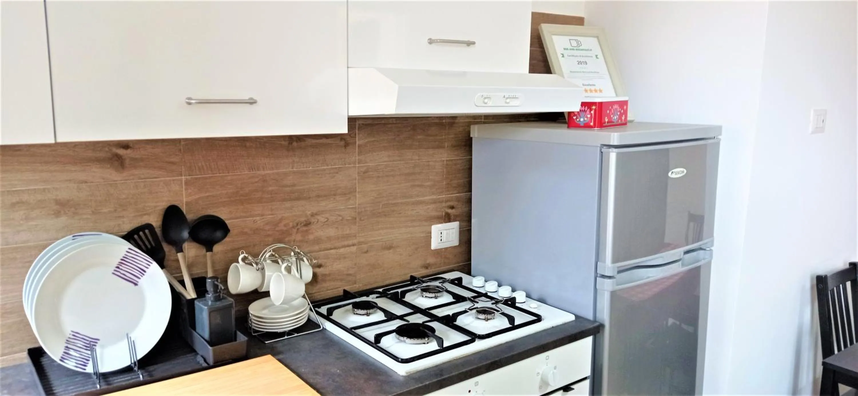 Kitchen or kitchenette in Napoletando bed and breakfast