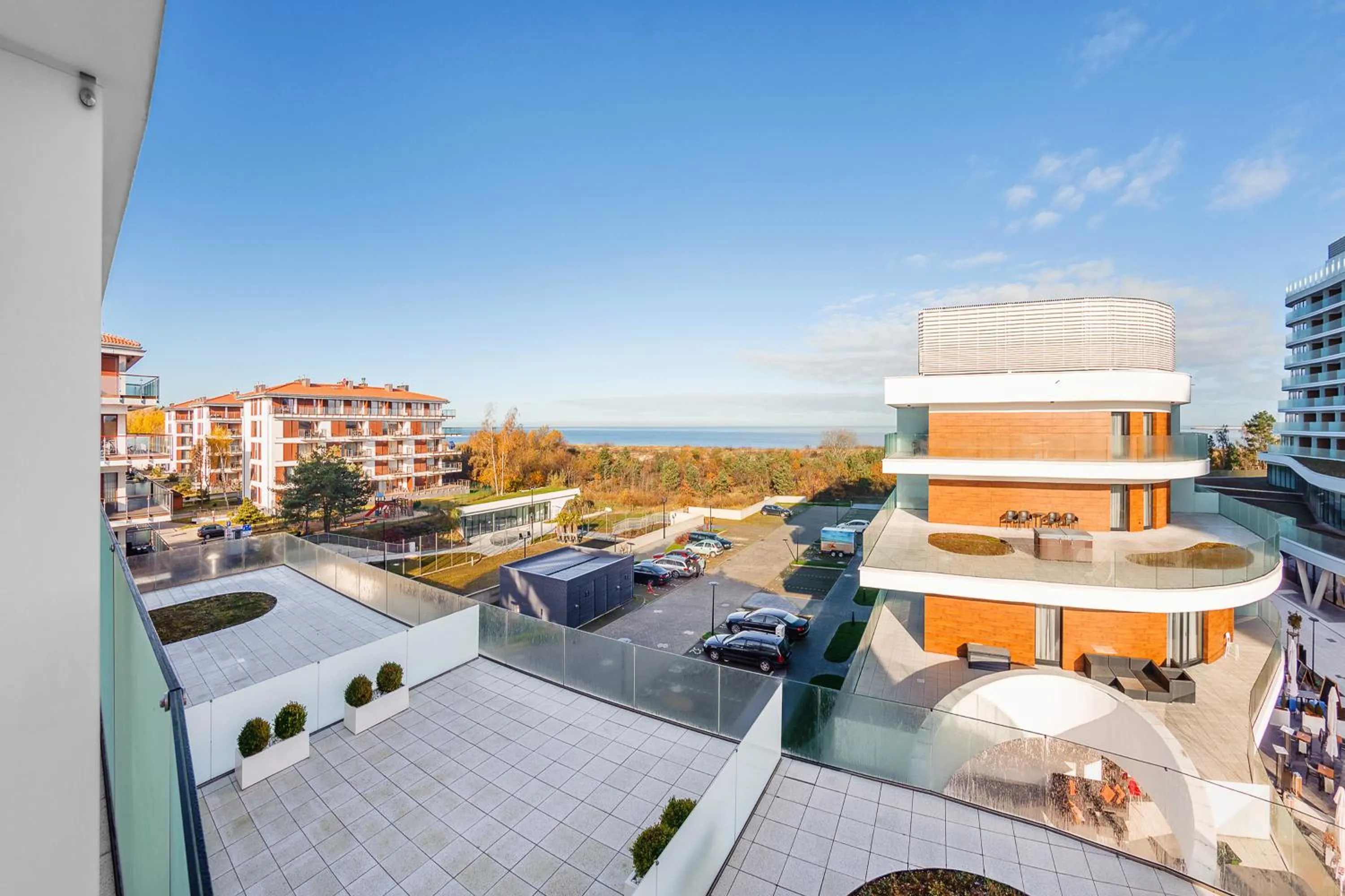 Sea view in Baltic Park Molo, Sun & Snow