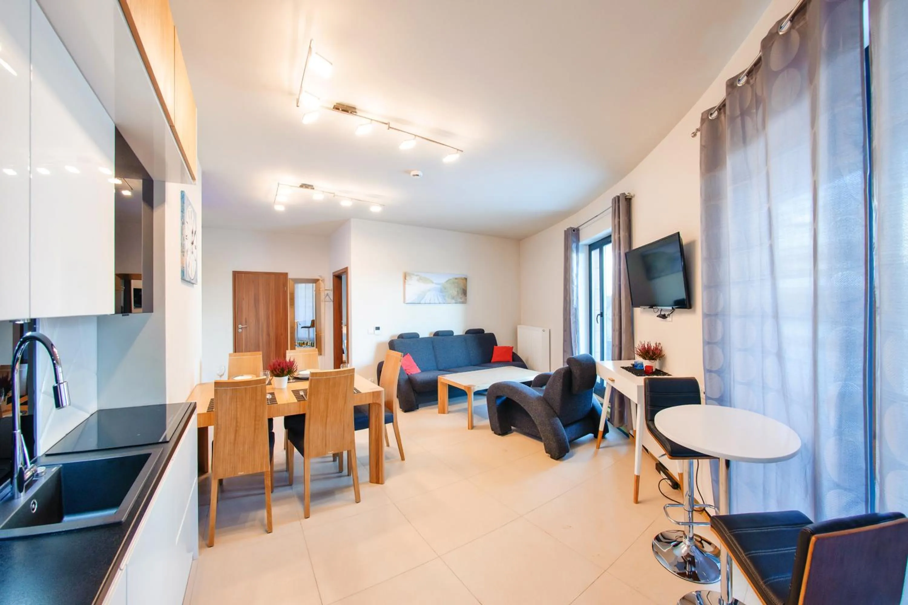 Living room in Baltic Park Molo, Sun & Snow