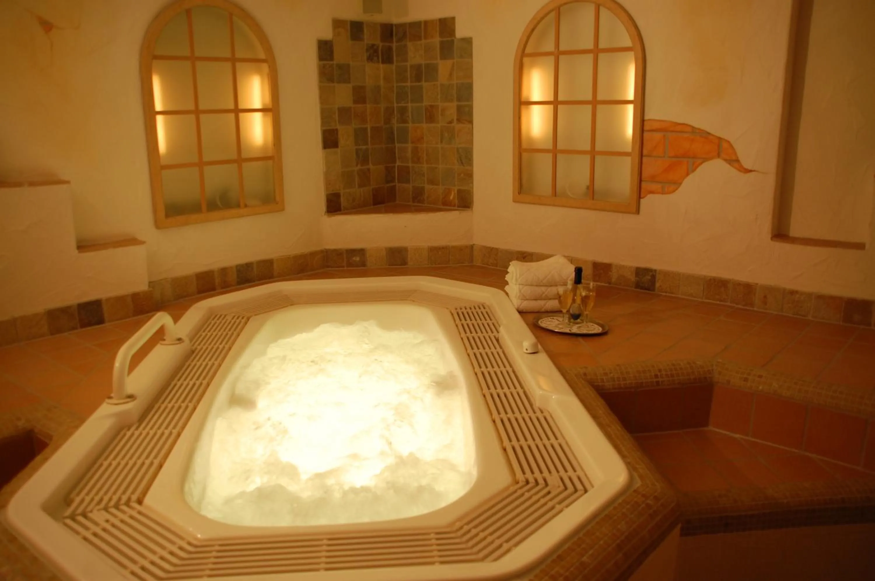 Hot Tub in Sporthotel Schönblick