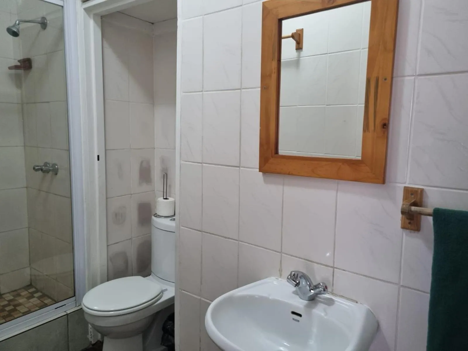 Shower in Airport Inn Bed and Breakfast