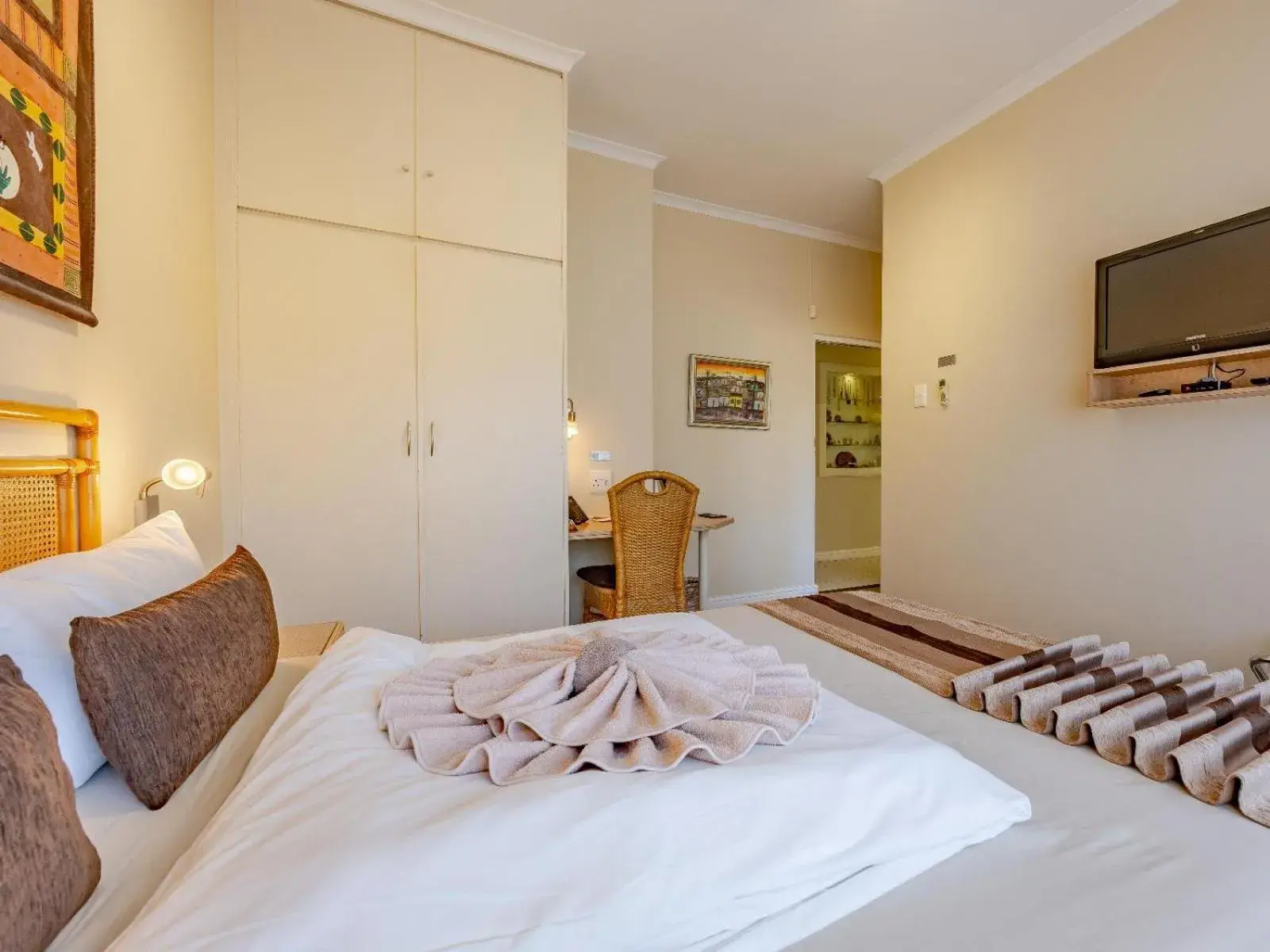 Bed in Hajo's Lodge & Spa Bed in Hajo's Lodge & Spa