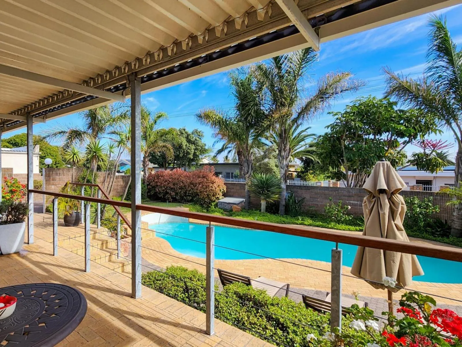 Pool view in Hajo's Lodge & Spa