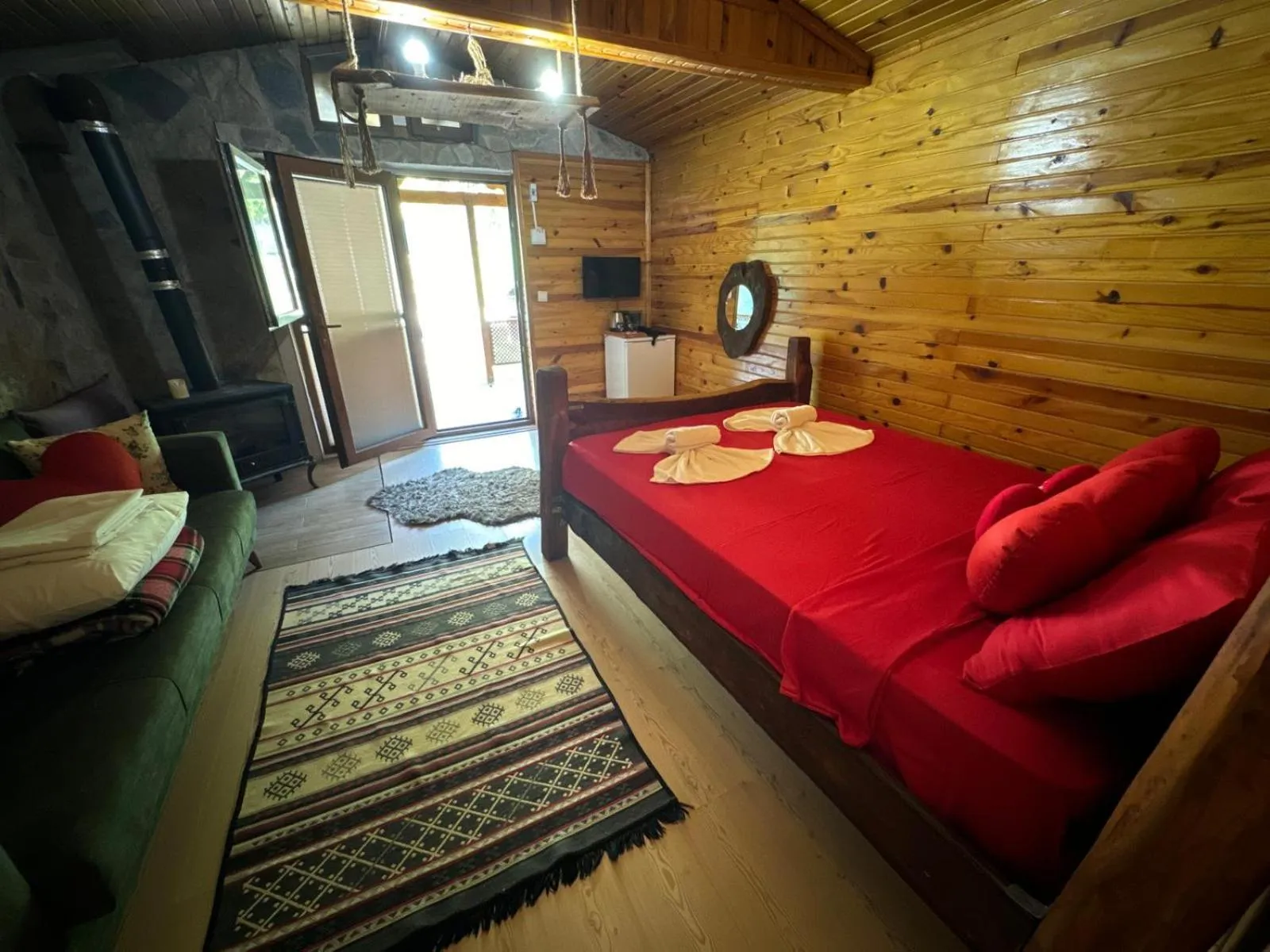 Bed in Sapanca Gönül Sofram Hotel & Bungalow & Villas