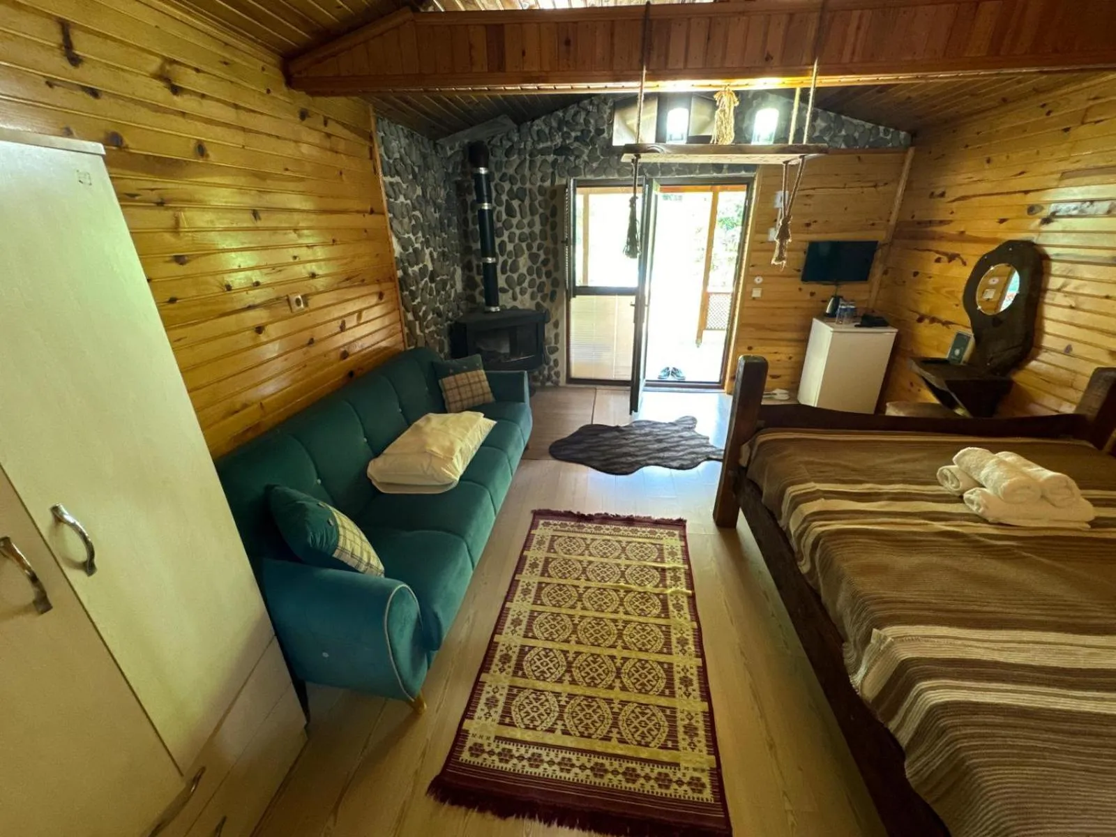 Bed in Sapanca Gönül Sofram Hotel & Bungalow & Villas