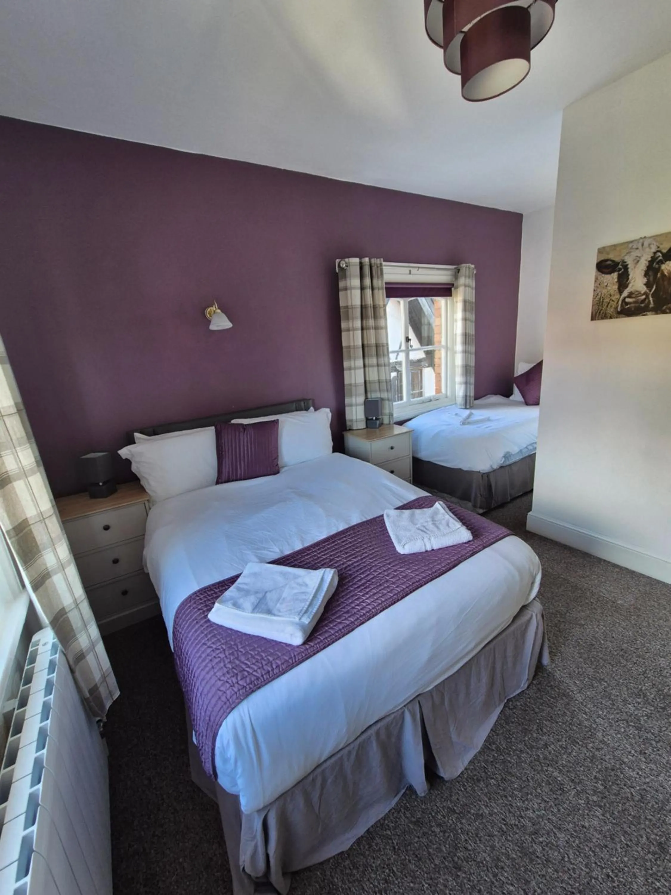 Bed in The Stokesay Inn