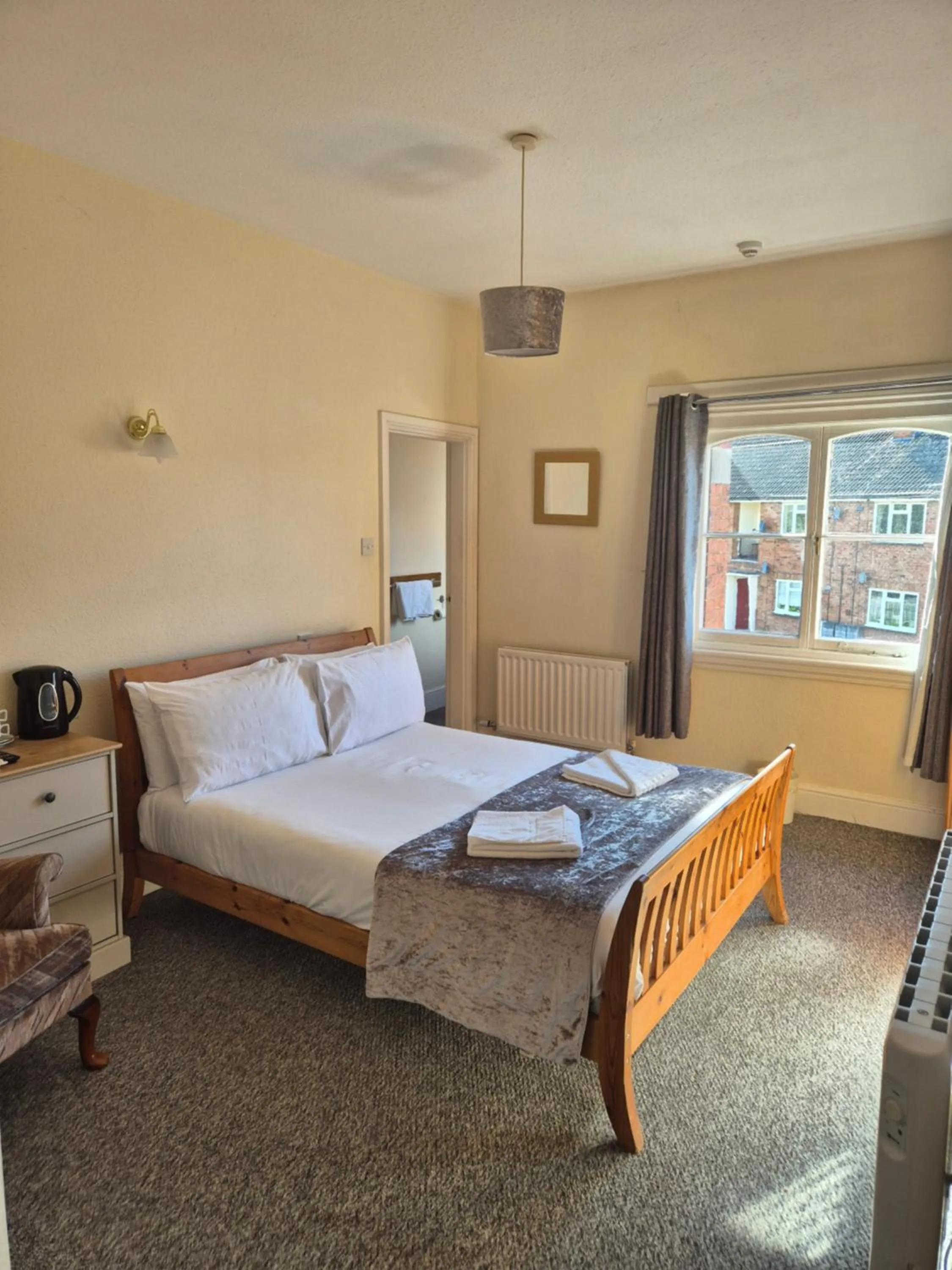 Bed in The Stokesay Inn