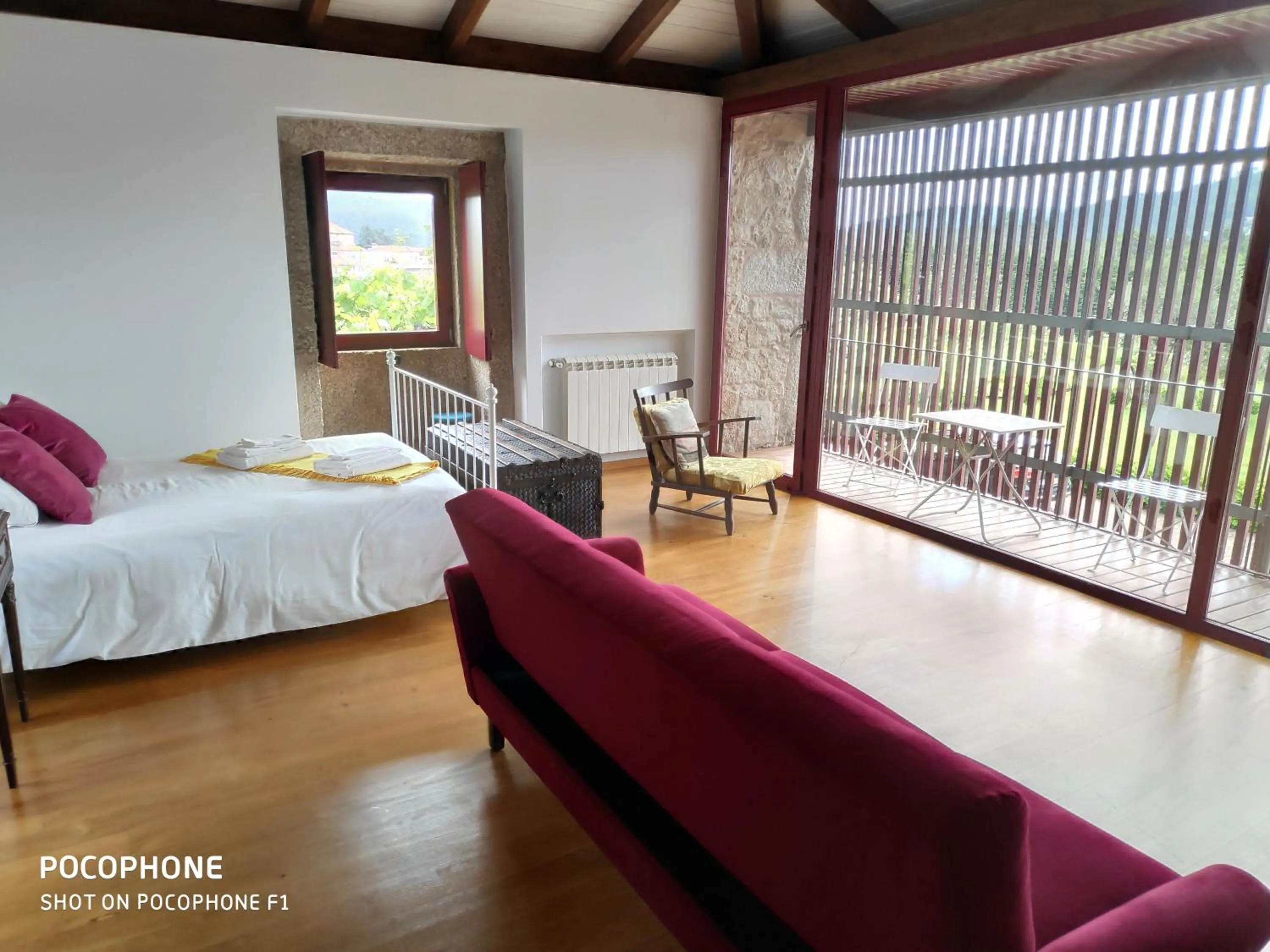 View (from property/room), Bed in Casas da Quinta da Cancela