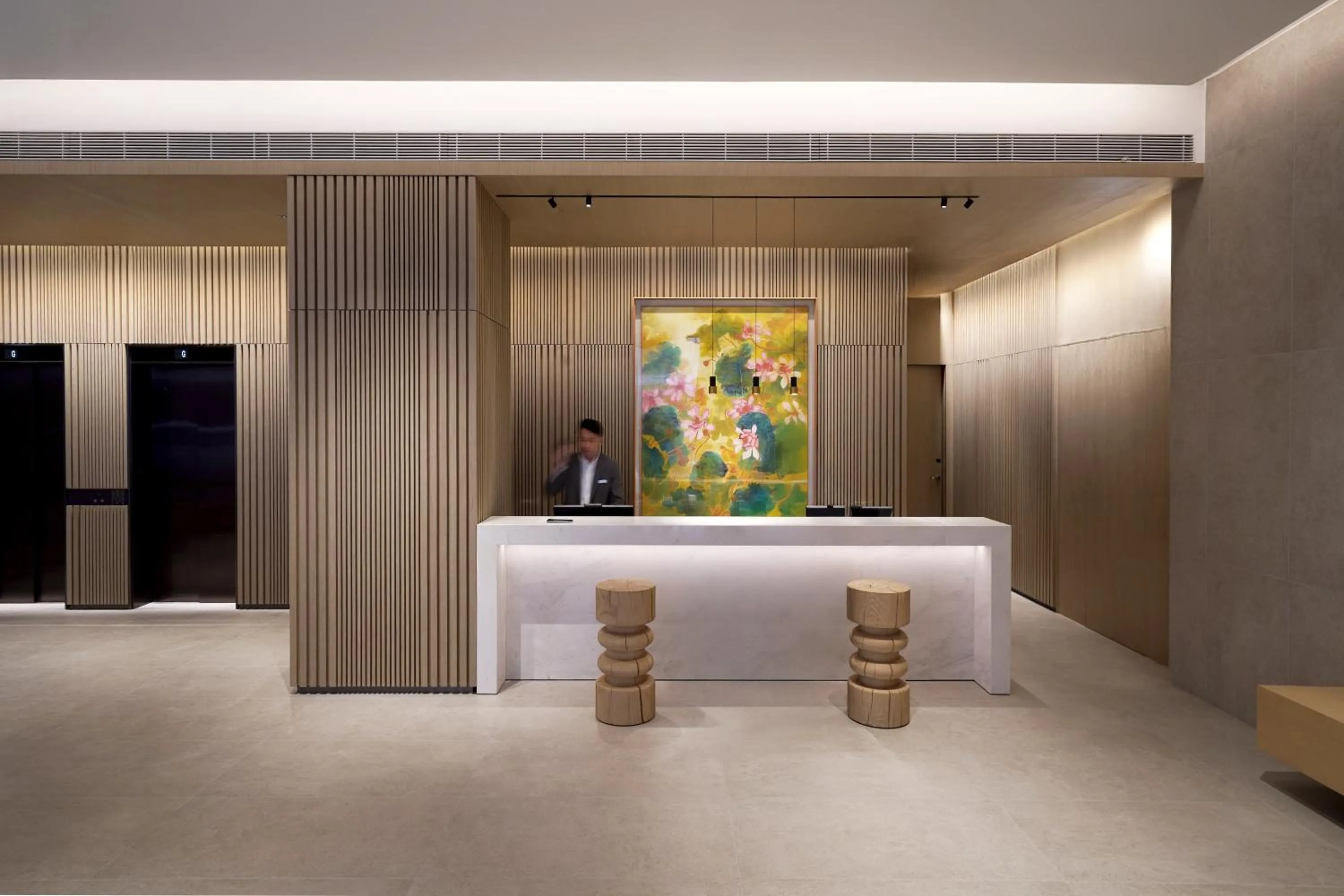 Lobby or reception, Bed in Stage Well Hotel