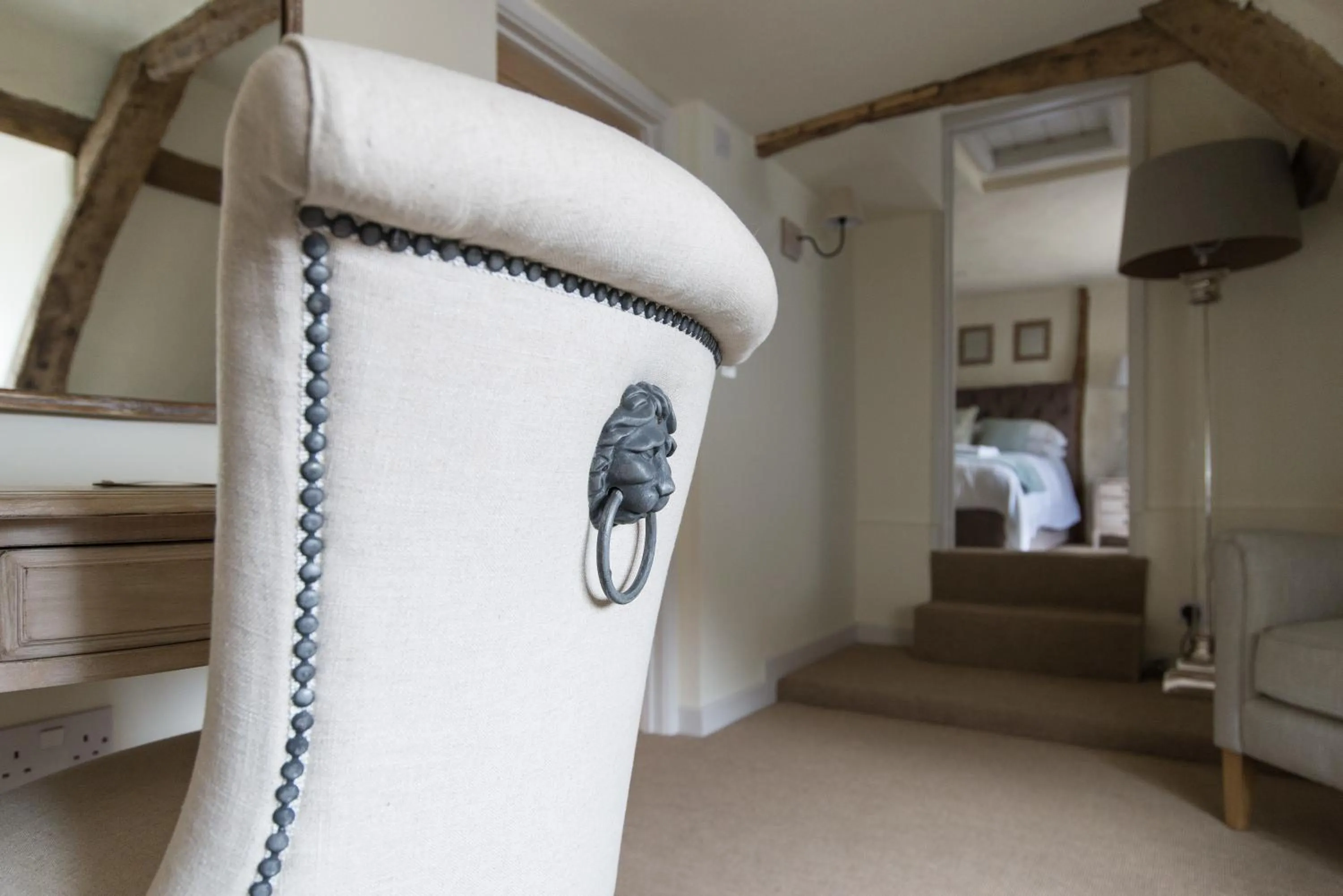 Seating area, Bed in Kings Head Bawburgh