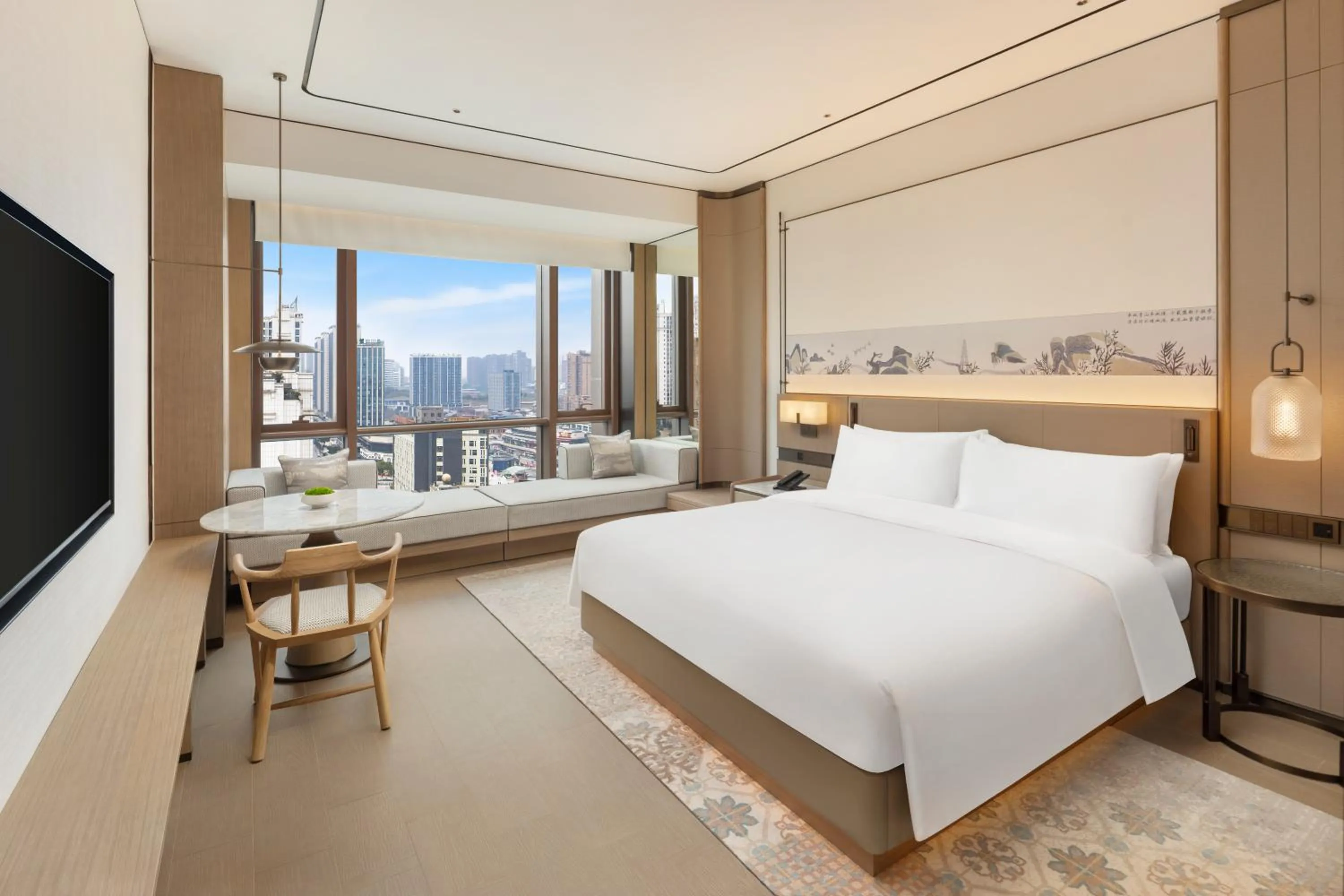 City view, Bed in Doubletree By Hilton Zigong