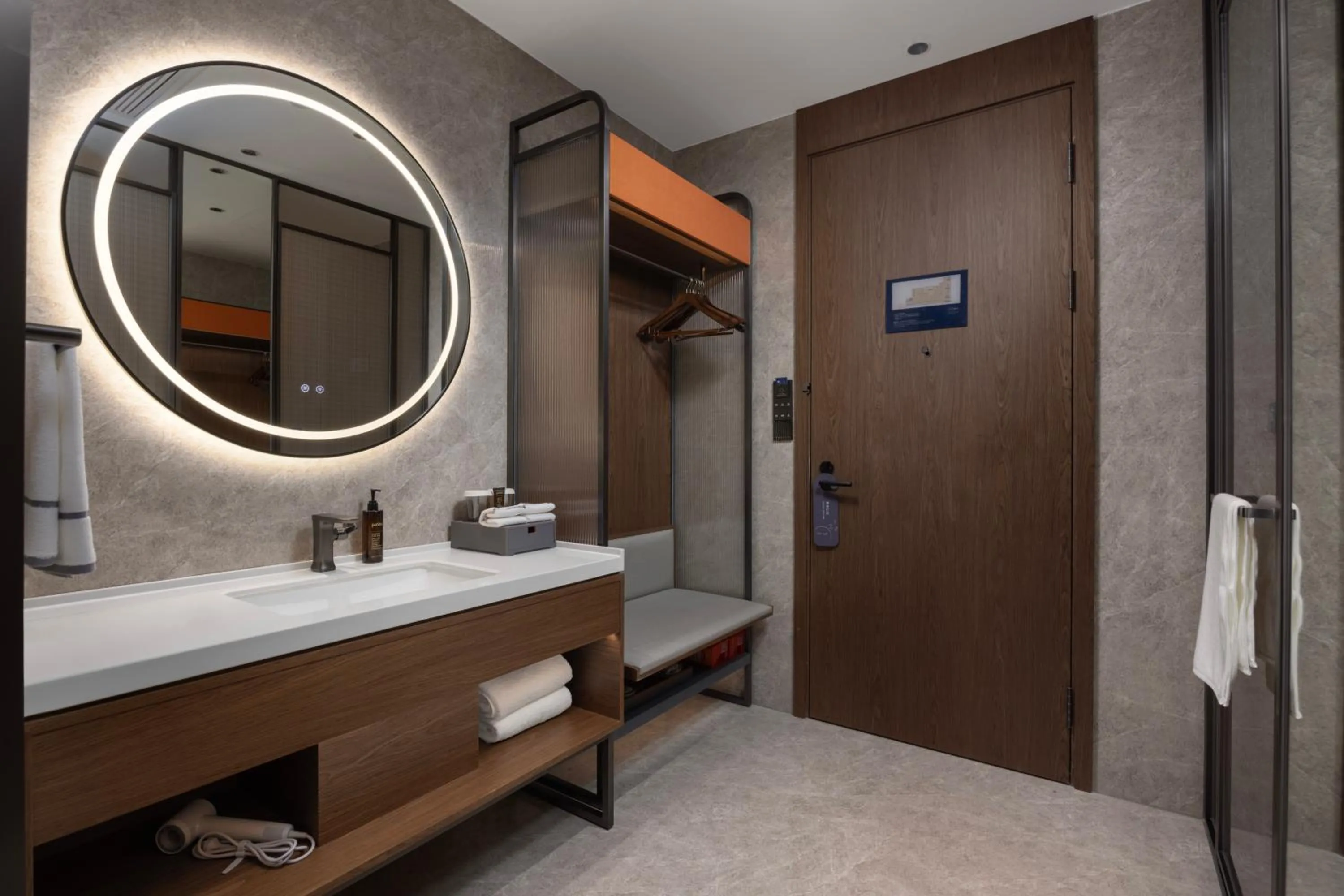towels in UrCove by Hyatt Xi'an Bell Tower Huimin Street Hotel