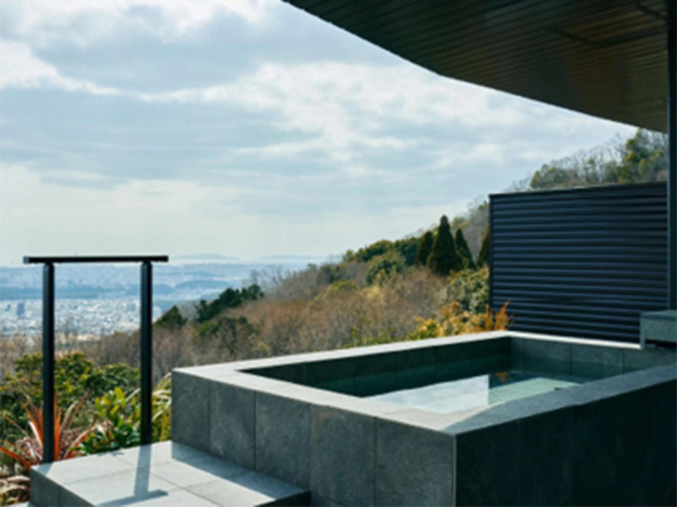 Open Air Bath in Setre Highland Villa Himeji