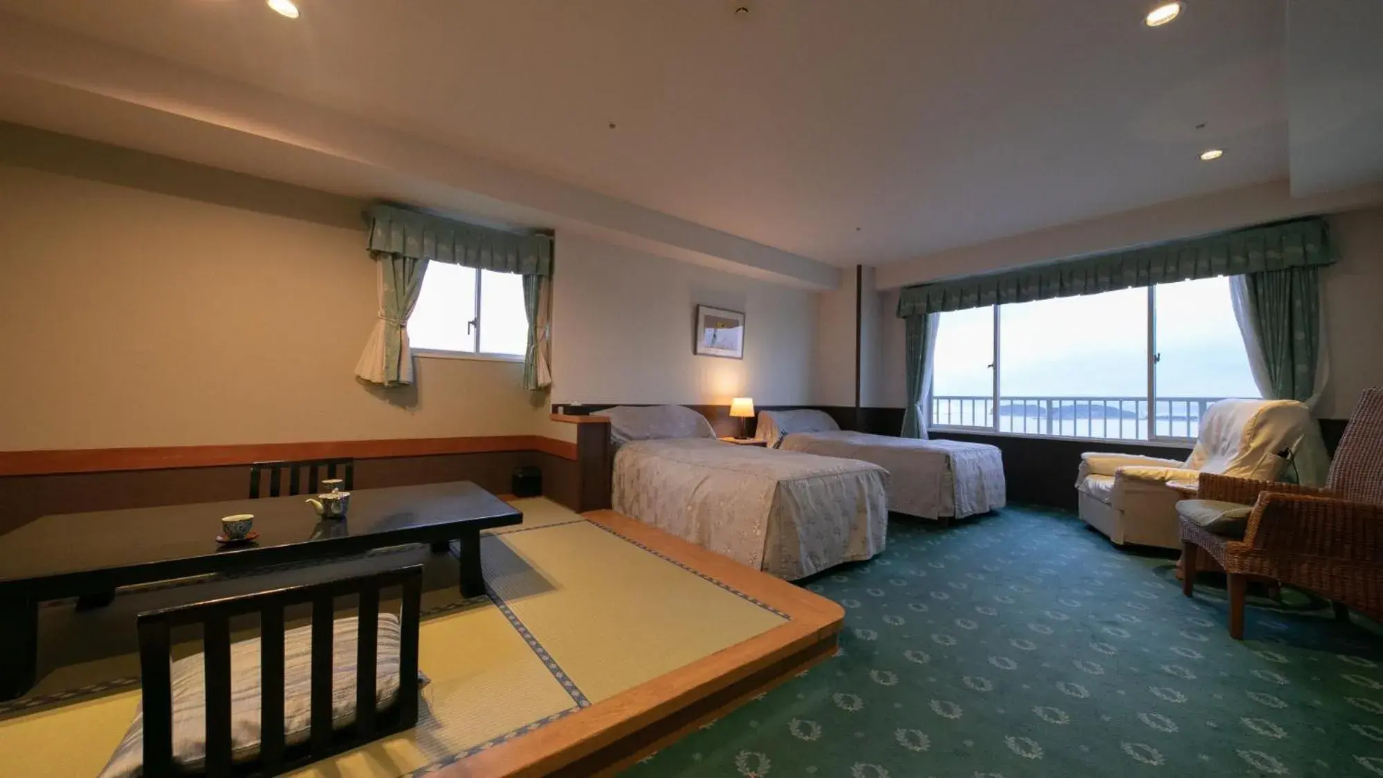 Superior Twin Room with Sea View in Yanagiya Superior Twin Room with Sea View in Yanagiya