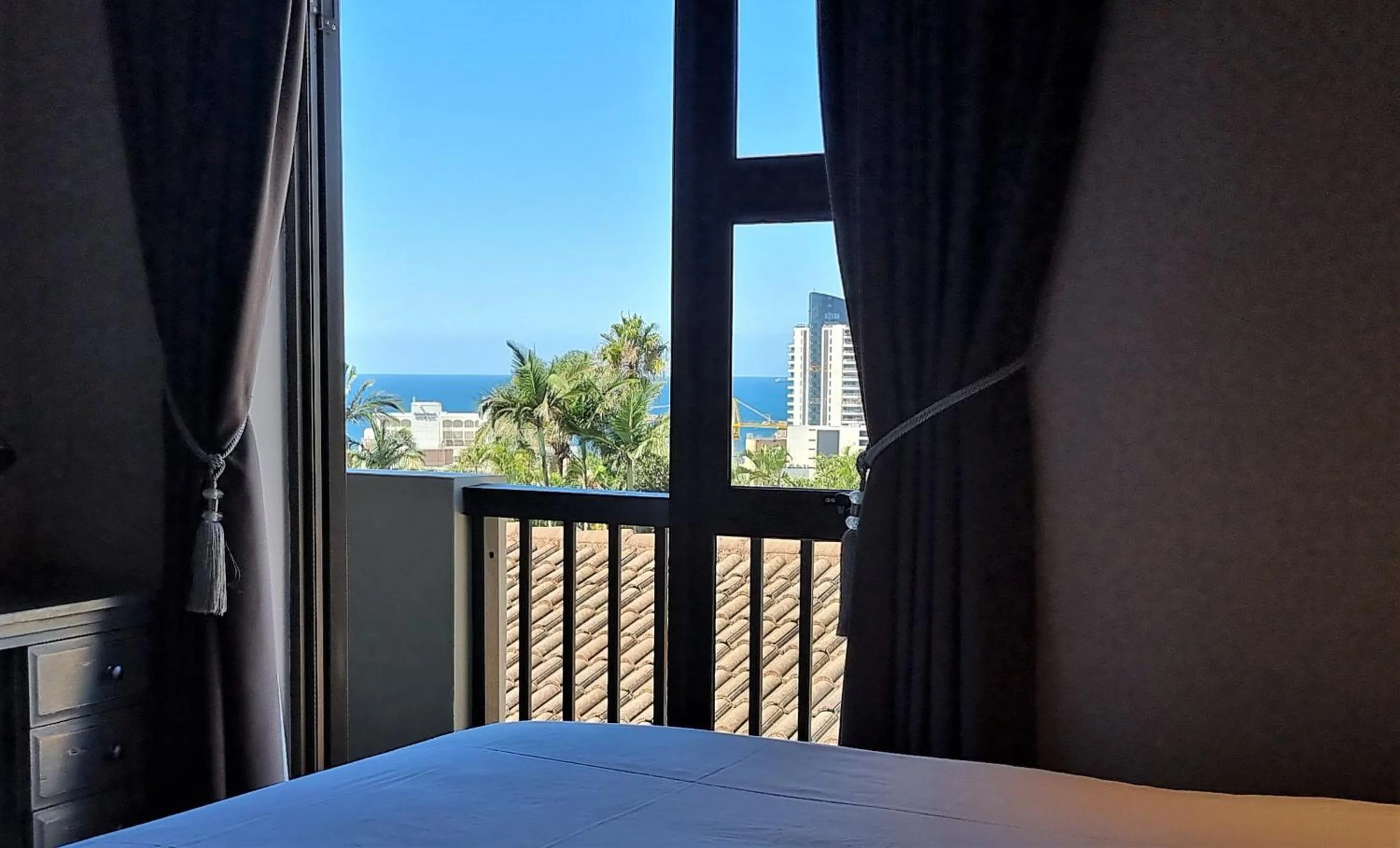 View (from property/room), Bed in Crooked Tree Cottage