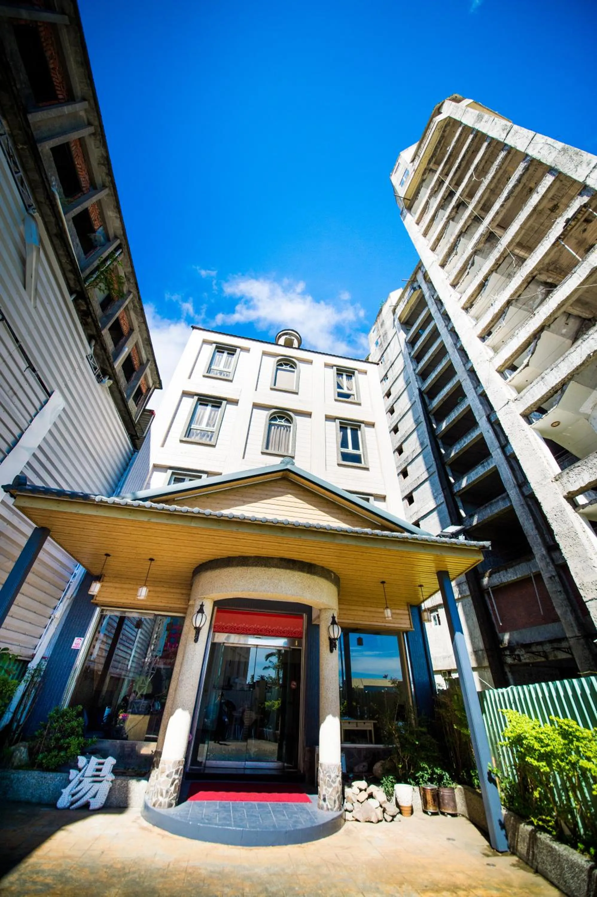 Facade/entrance in AOIKE Hot Spring Hotel