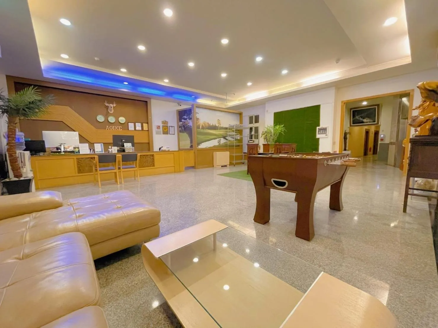 Lobby or reception in AOIKE Hot Spring Hotel