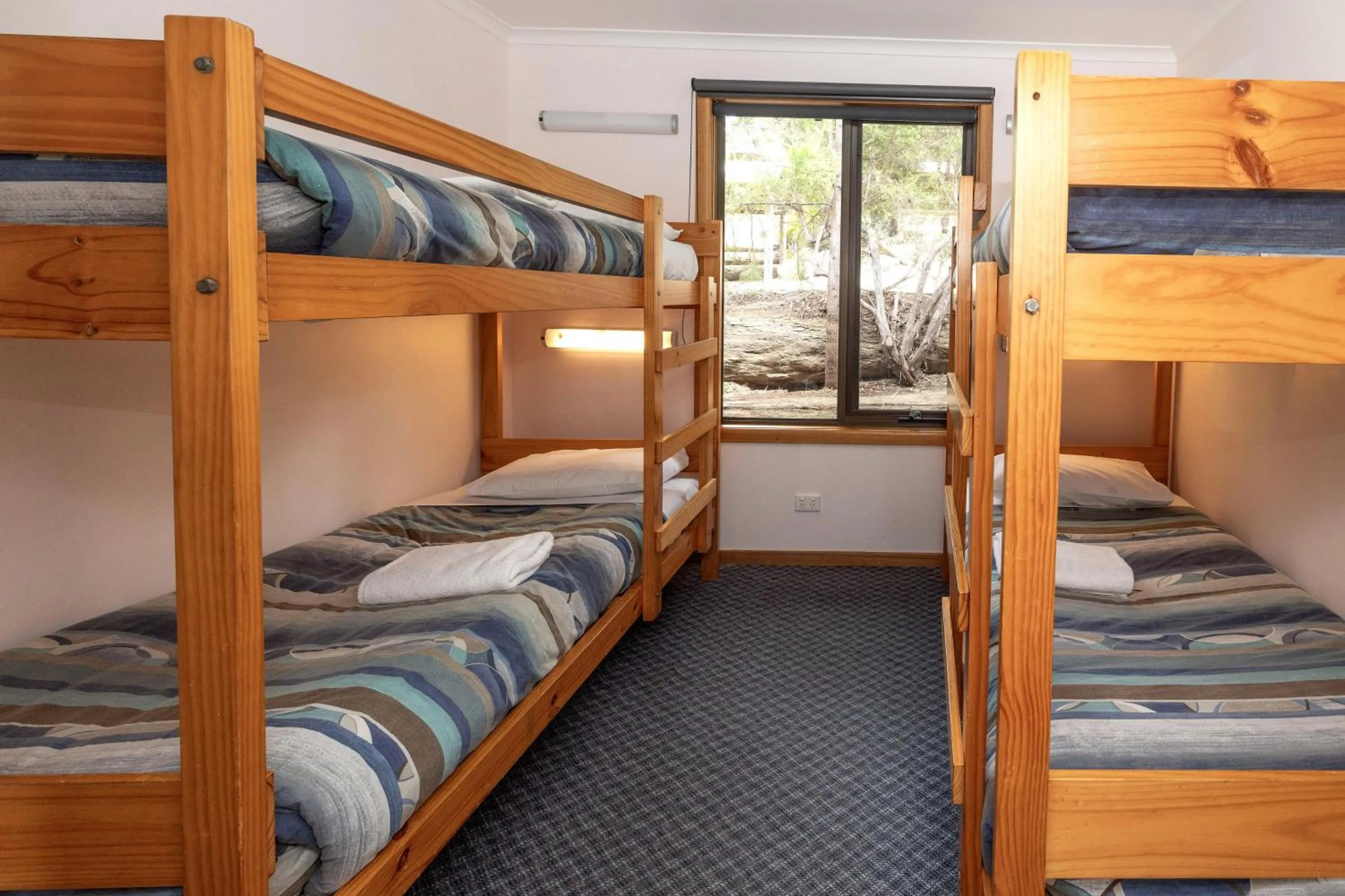 Bed in BIG4 Iluka on Freycinet
