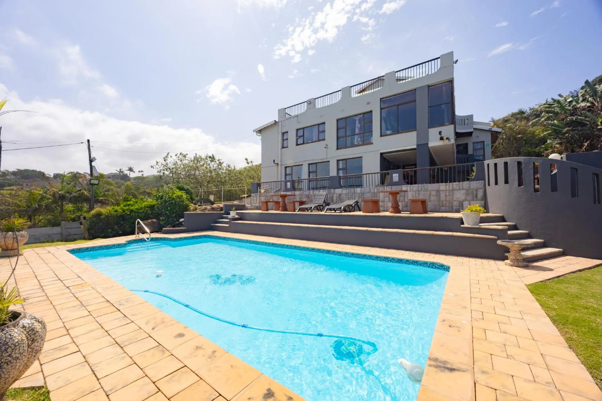 Swimming pool in Beachcomber Bay Guest House In South Africa