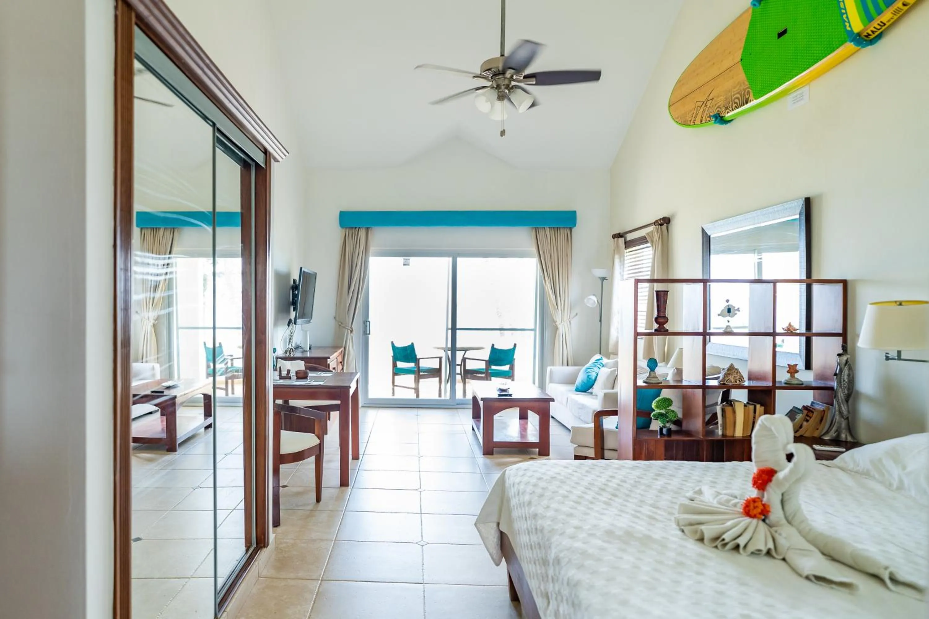 Bed in Agualina Kite Hotel