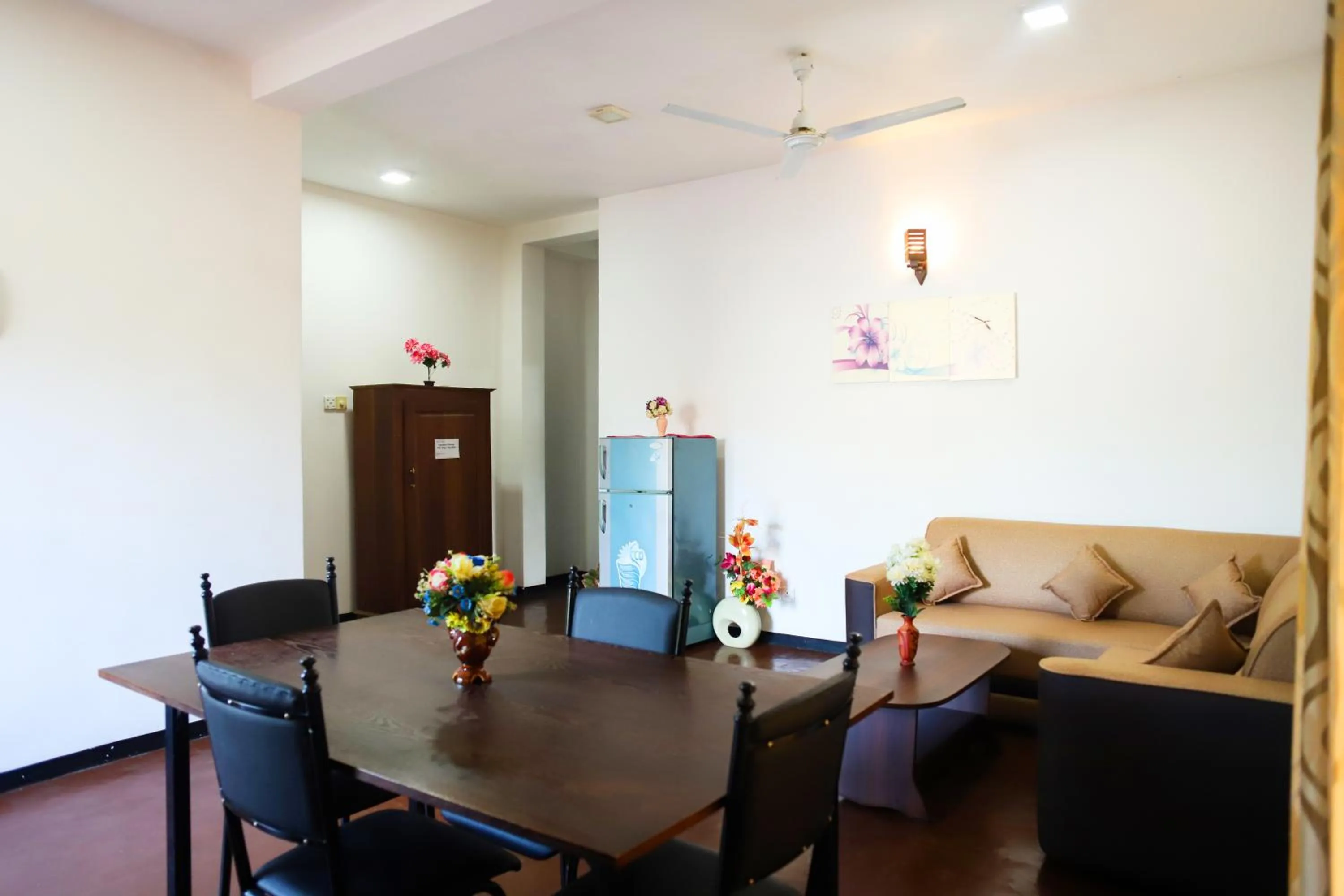 Seating area in Village Star Rest-Mirissa