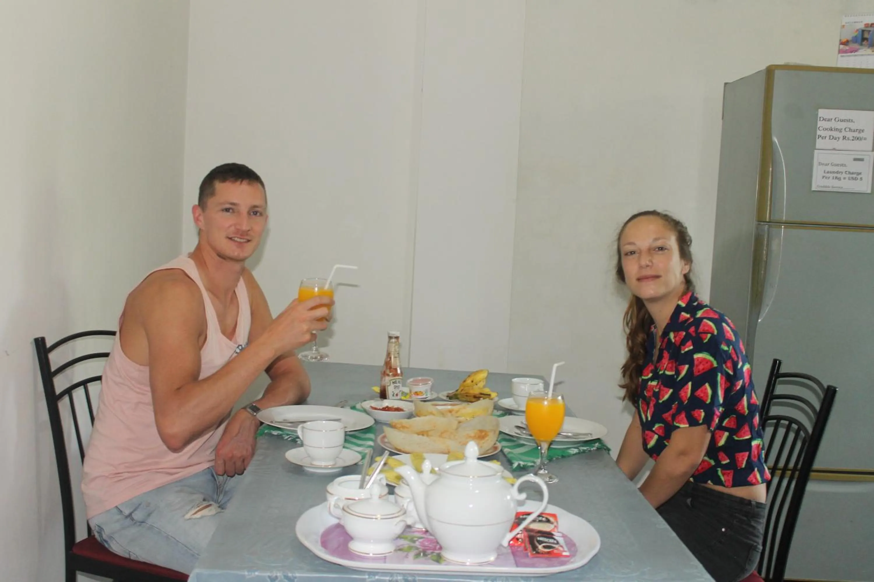 Dining area in Village Star Rest-Mirissa