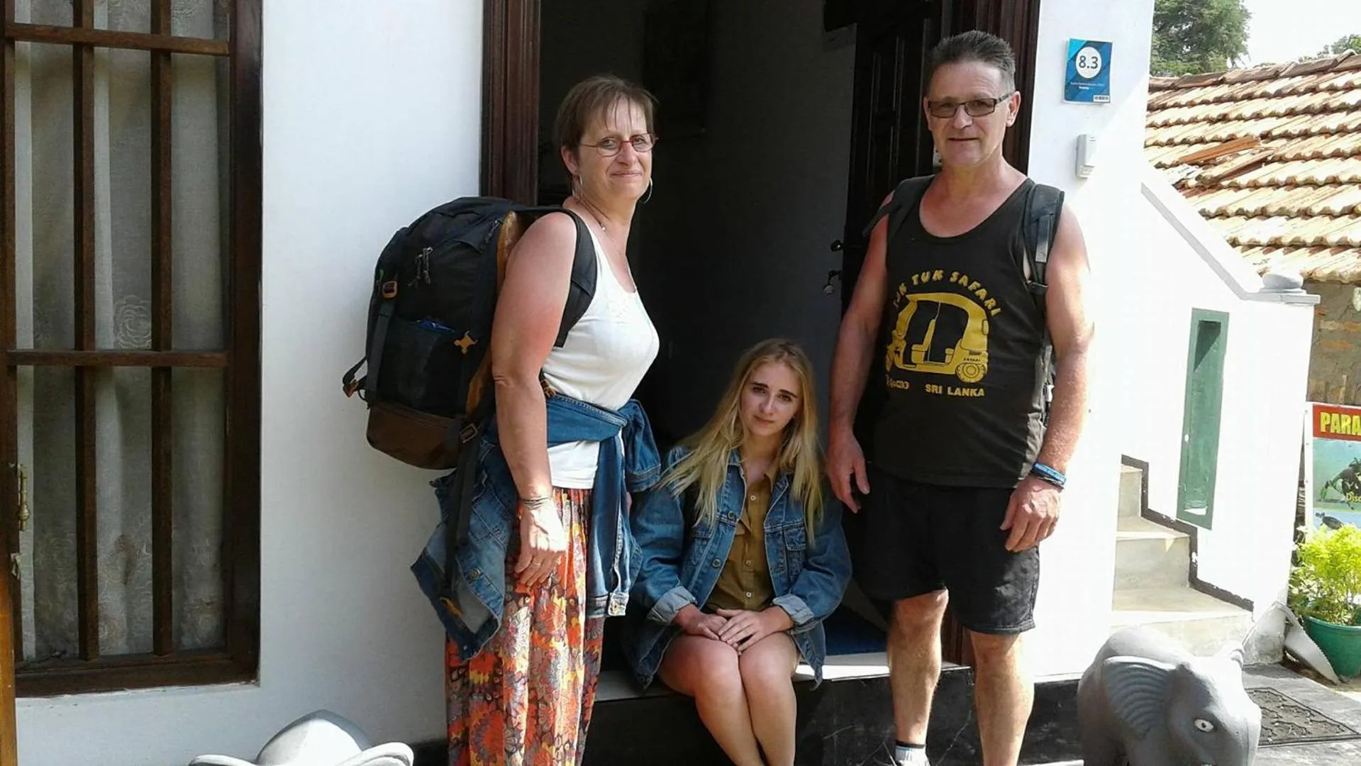 Family in Village Star Rest-Mirissa