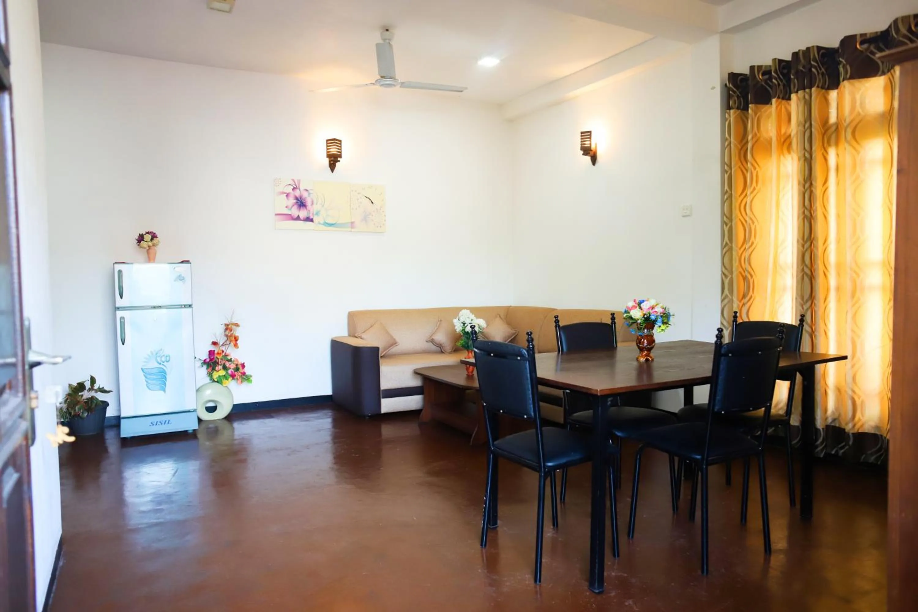 Seating area in Village Star Rest-Mirissa