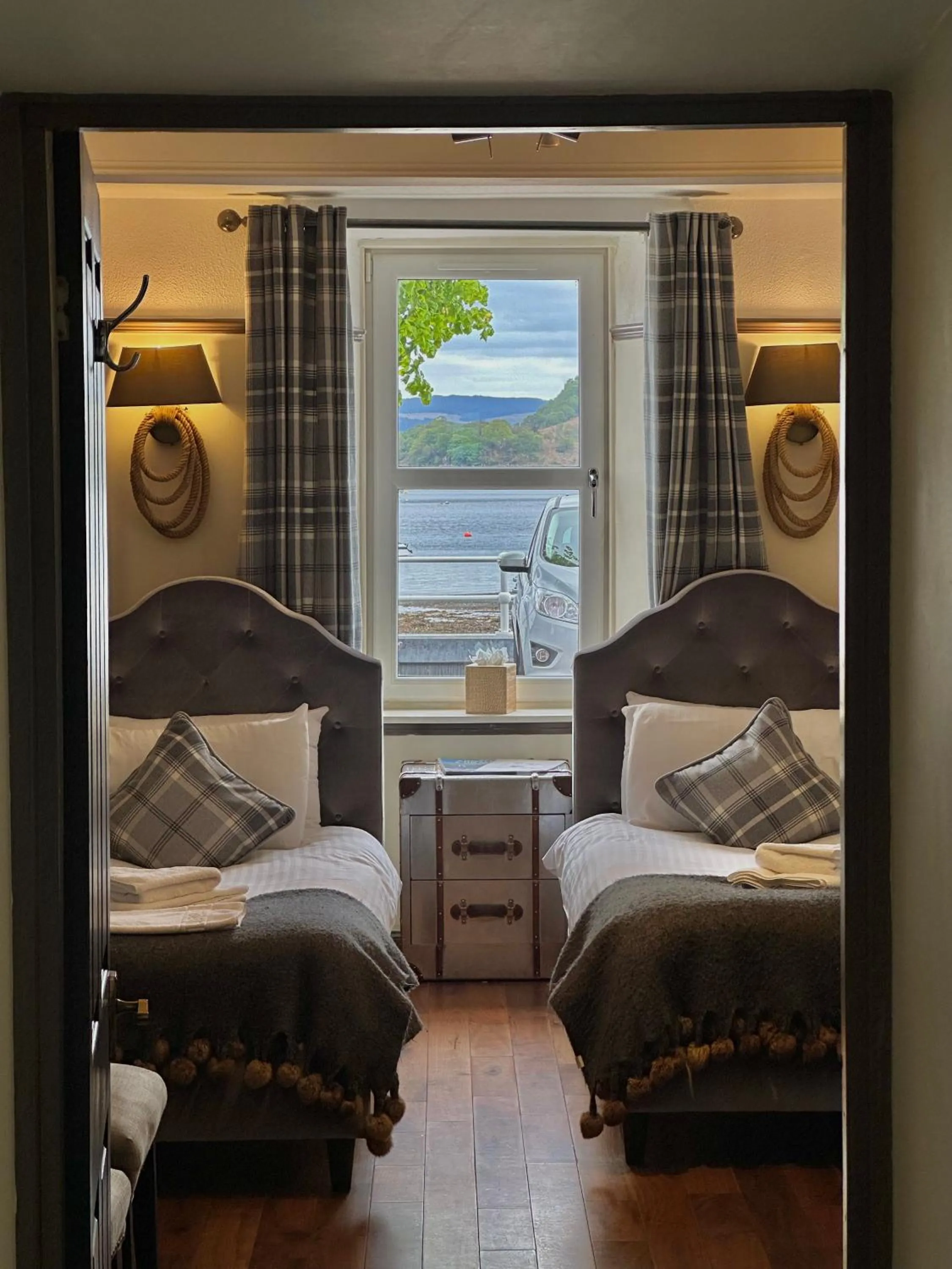 Bed in The Tobermory Hotel